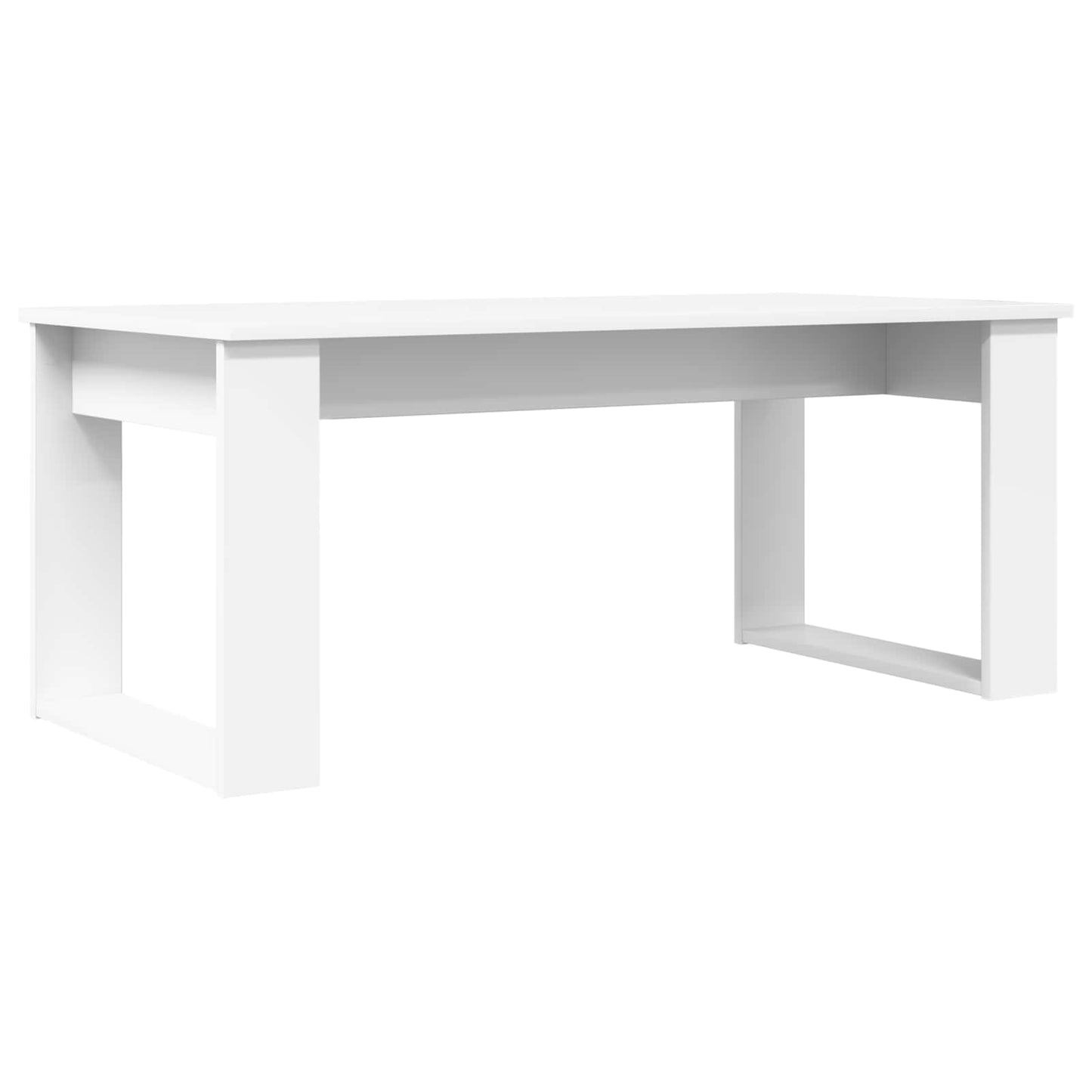 Kaffebord Sett 2 pcs Hvit Konstruert tre