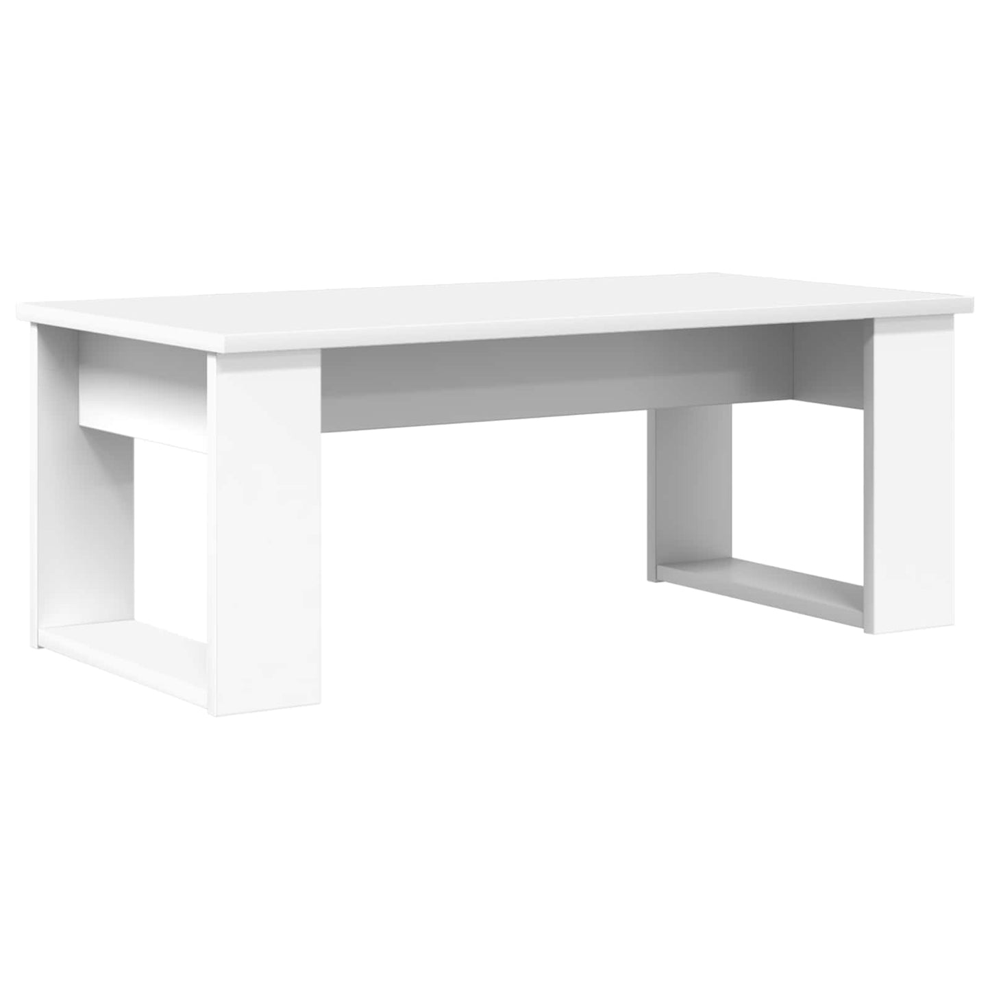 Kaffebord Sett 2 pcs Hvit Konstruert tre