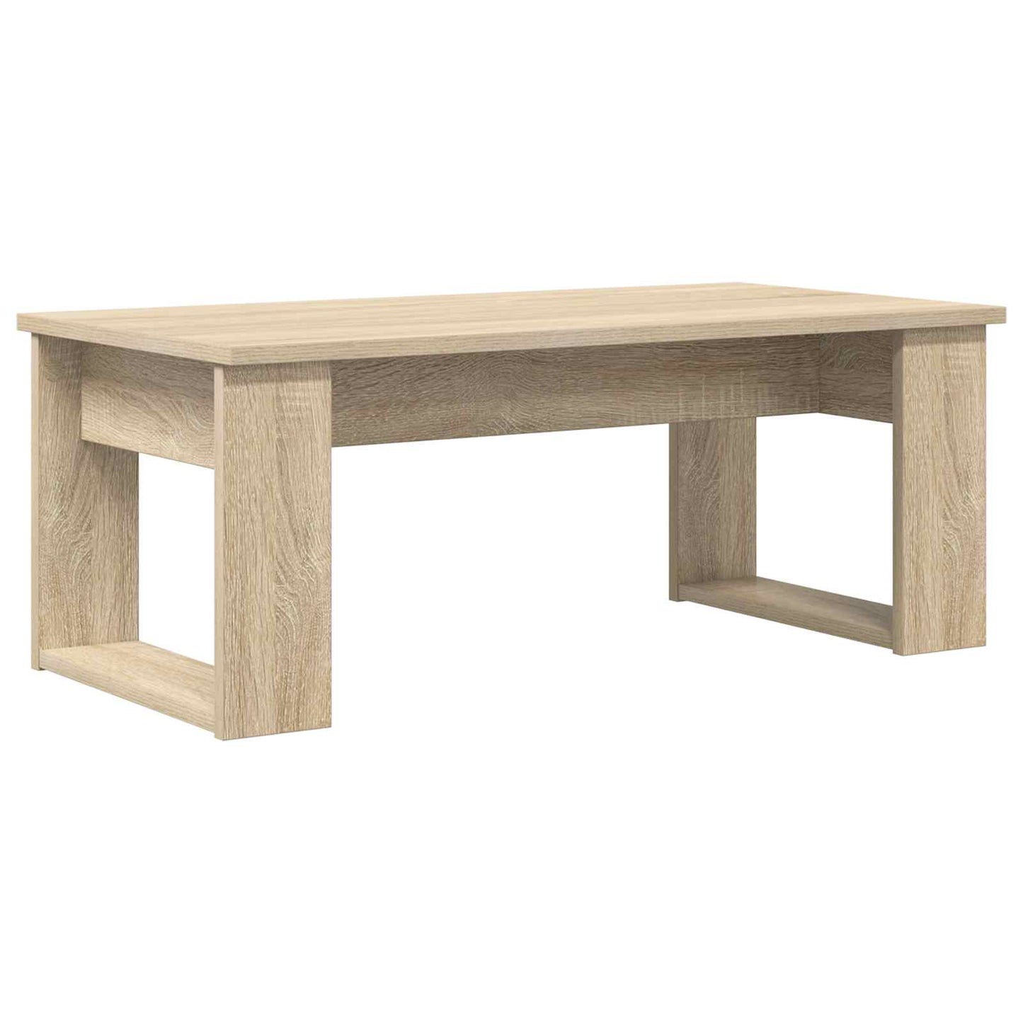 Kaffebord Sett 2 pcs Sonoma eik Konstruert tre