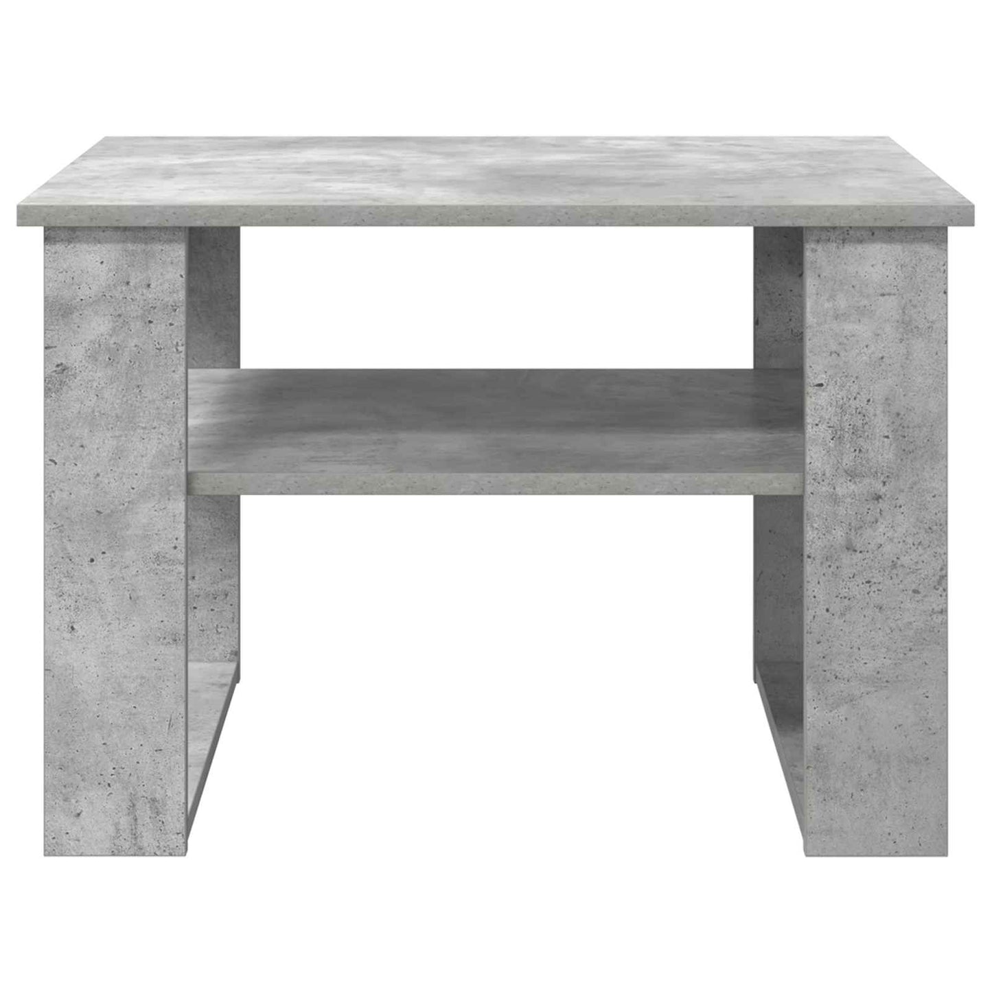 Kaffebord med lagring Betonggrå 64 x 54 x 44 cm Konstruert tre