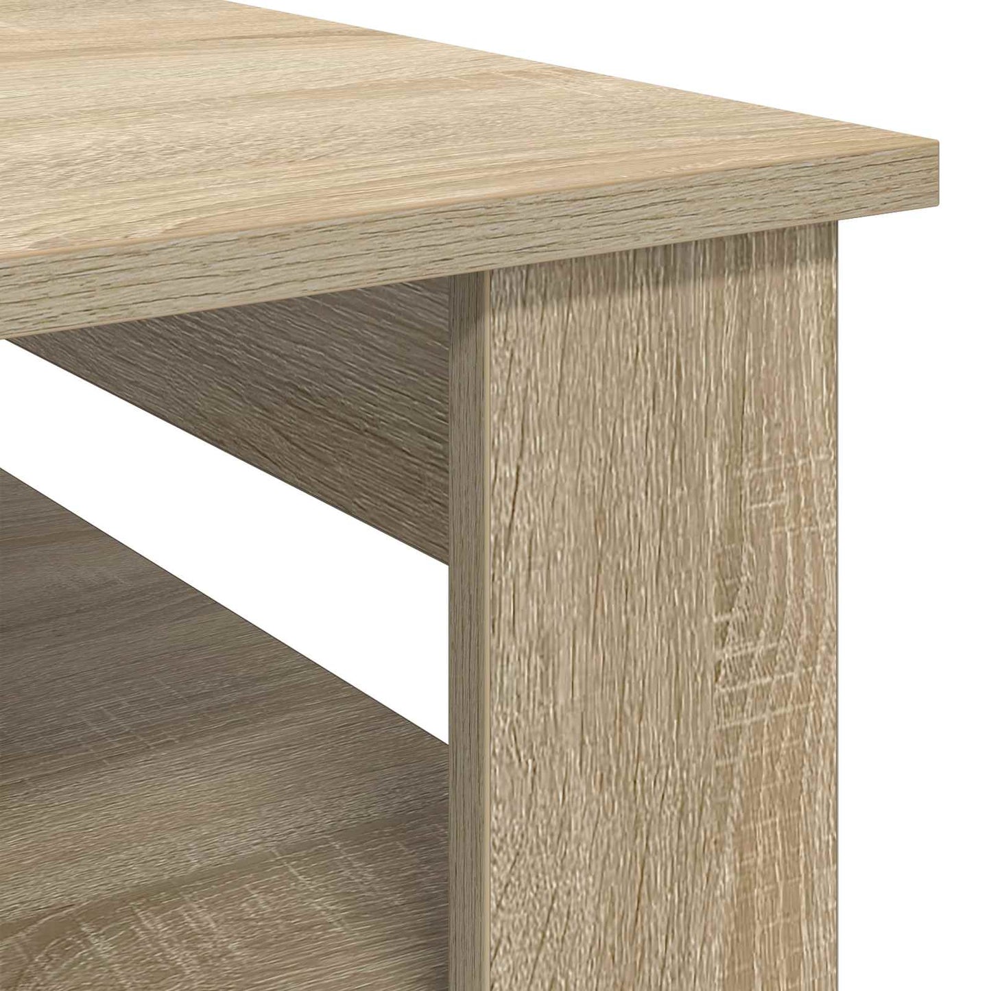 Kaffebord med lagring Sonoma eik 96 x 54 x 44 cm Konstruert tre