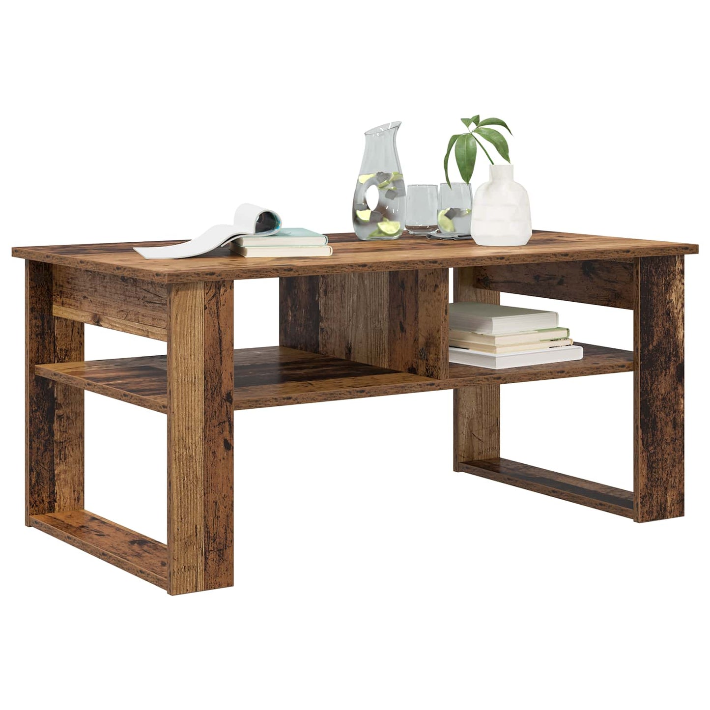 Kaffebord Gammelt tre 96 x 54 x 44 cm Konstruert tre