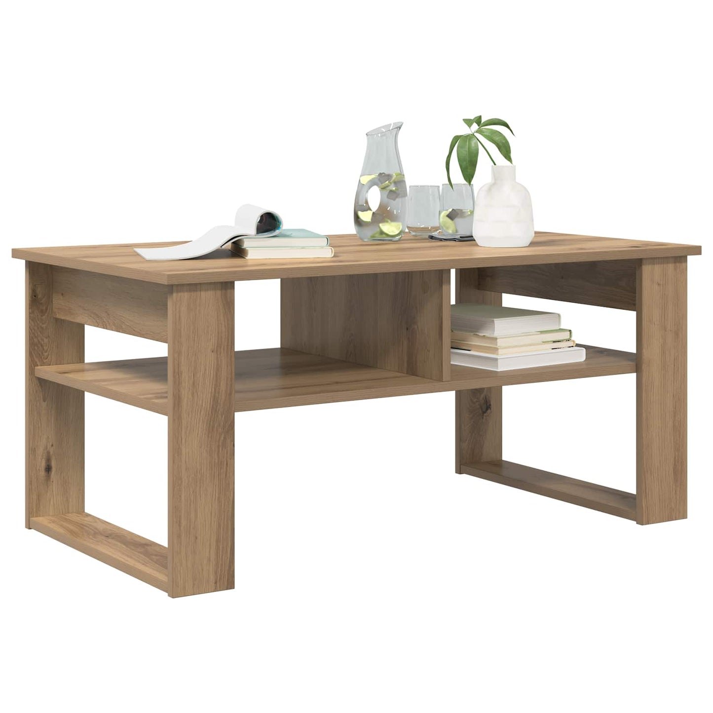 Kaffebord Artisan Eik 96 x 54 x 44 cm Konstruert tre