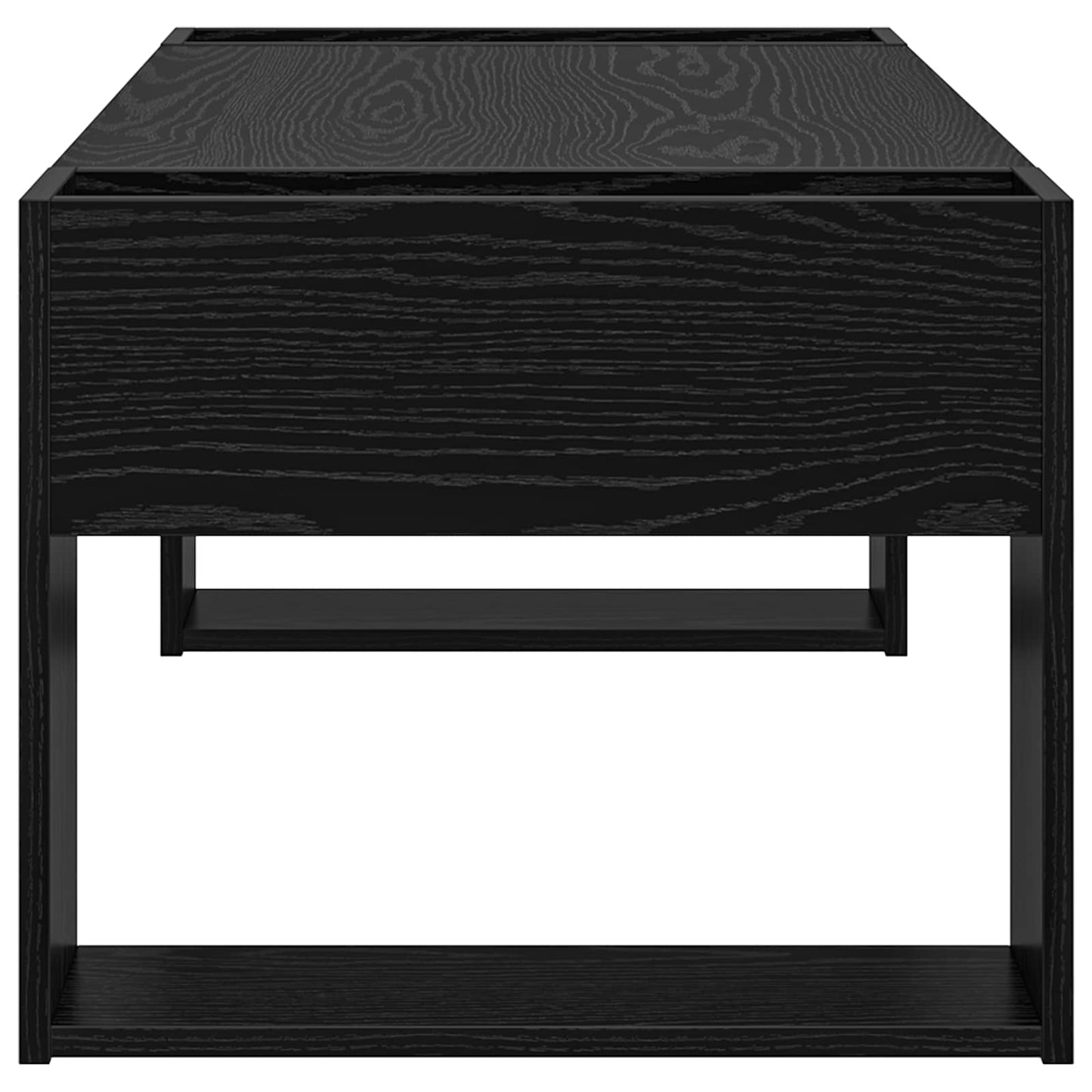 Kaffebord Svart Eik 110 x 50 x 41 cm Konstruert tre