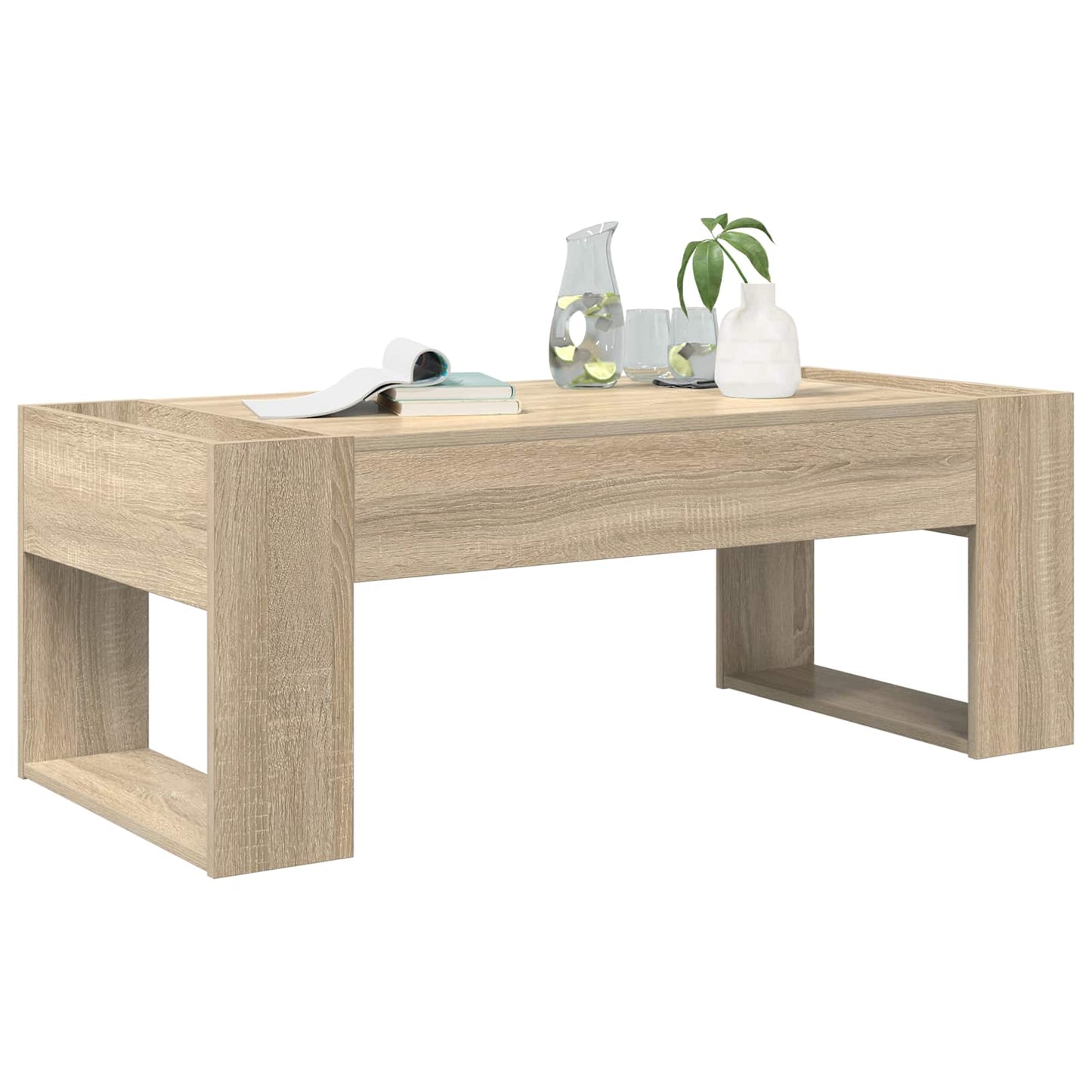Kaffebord Sonoma eik 110 x 50 x 41 cm Konstruert tre