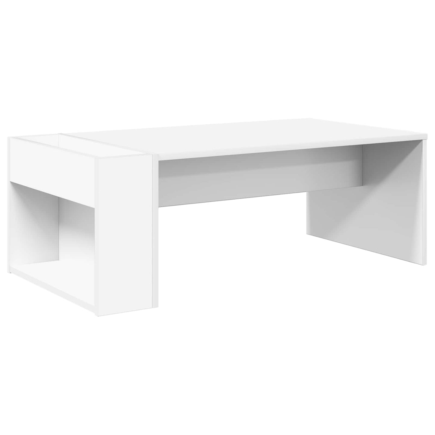 Kaffebord Hvit 95 x 50 x 34 cm Konstruert tre