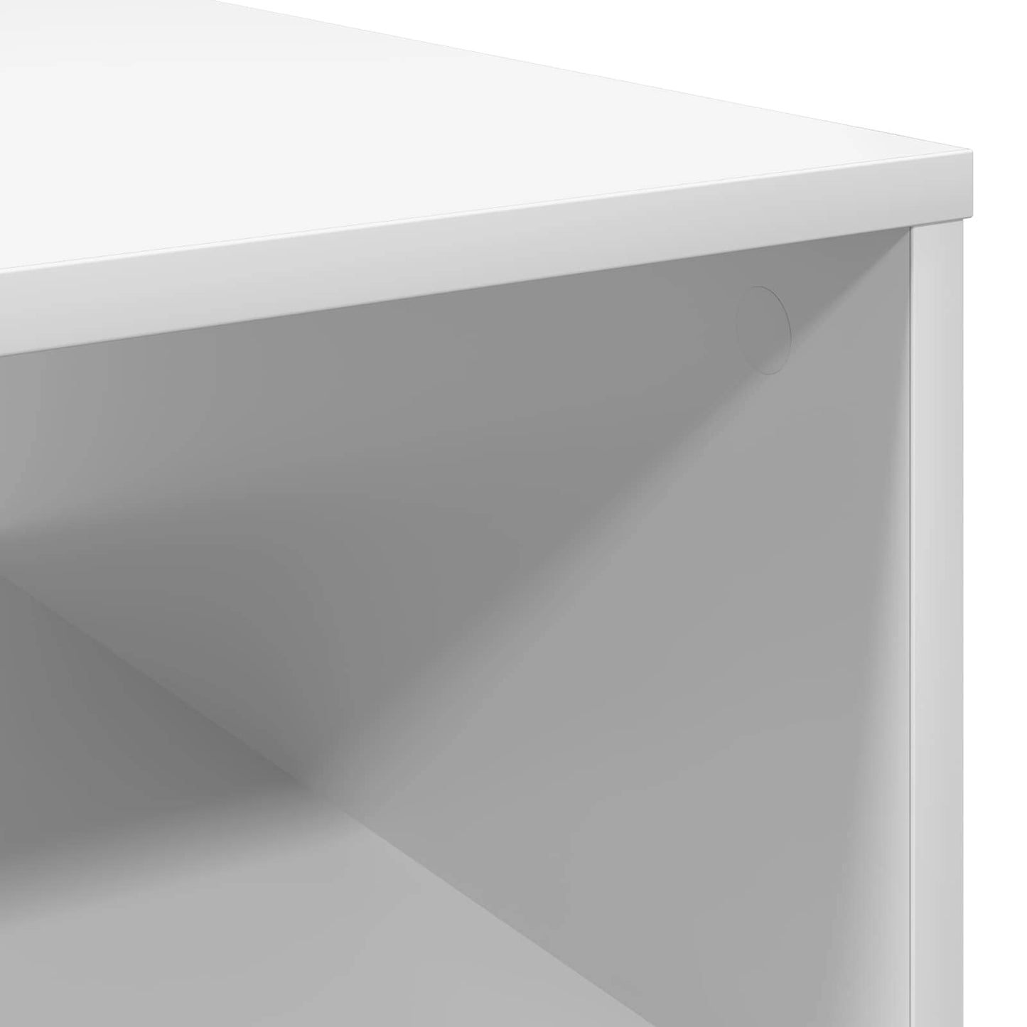 Kaffebord med skuff Hvit 95 x 55 x 31 cm Konstruert tre