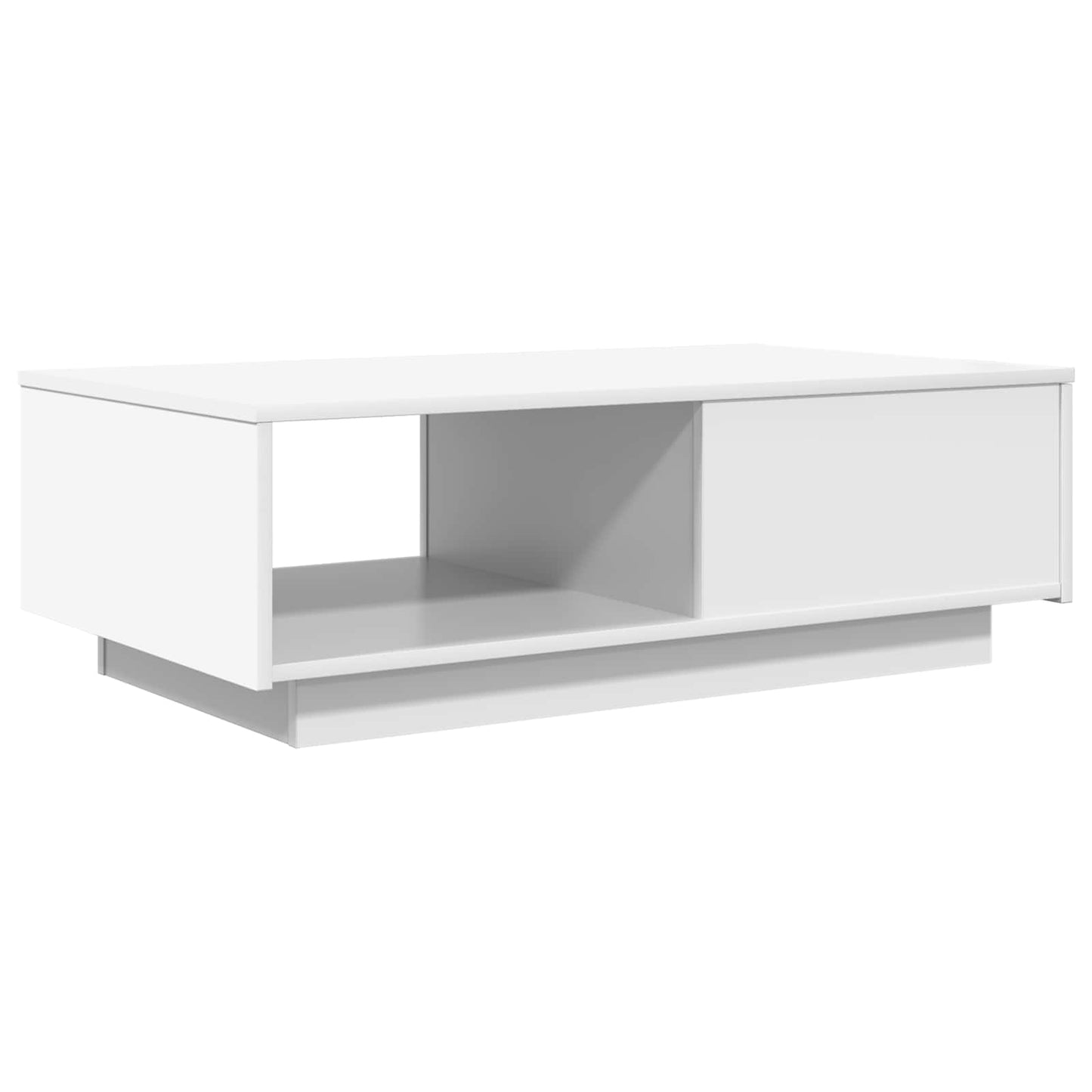 Kaffebord med skuff Hvit 95 x 55 x 31 cm Konstruert tre