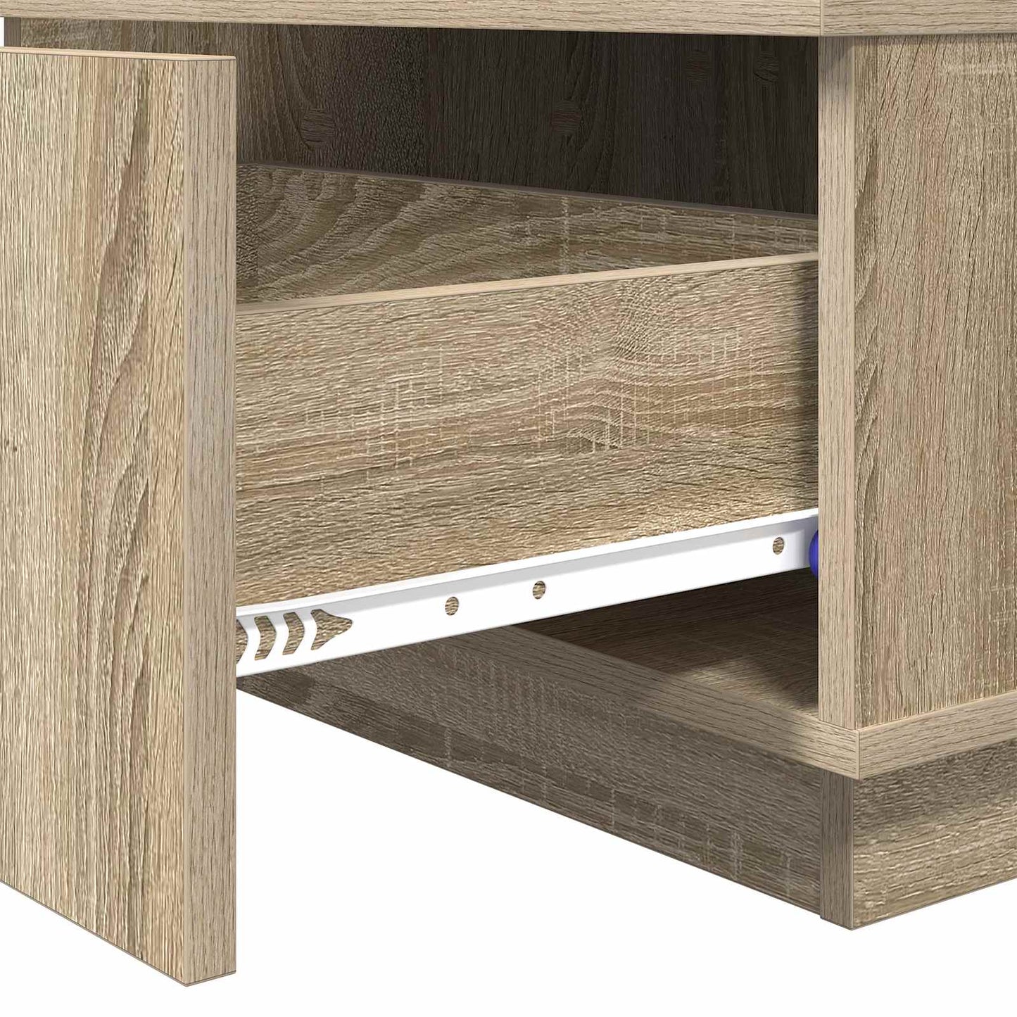 Kaffebord med skuff Sonoma eik 95 x 55 x 31 cm Konstruert tre