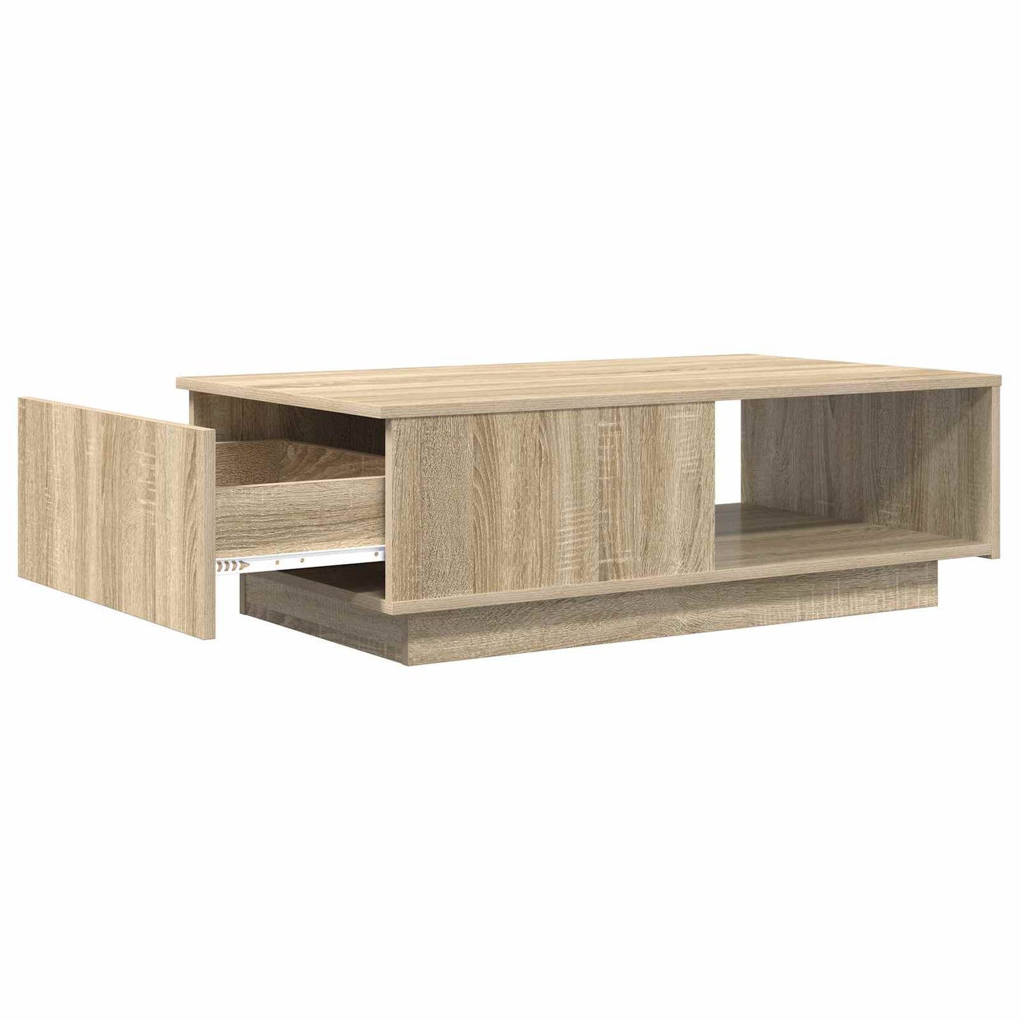 Kaffebord med skuff Sonoma eik 95 x 55 x 31 cm Konstruert tre