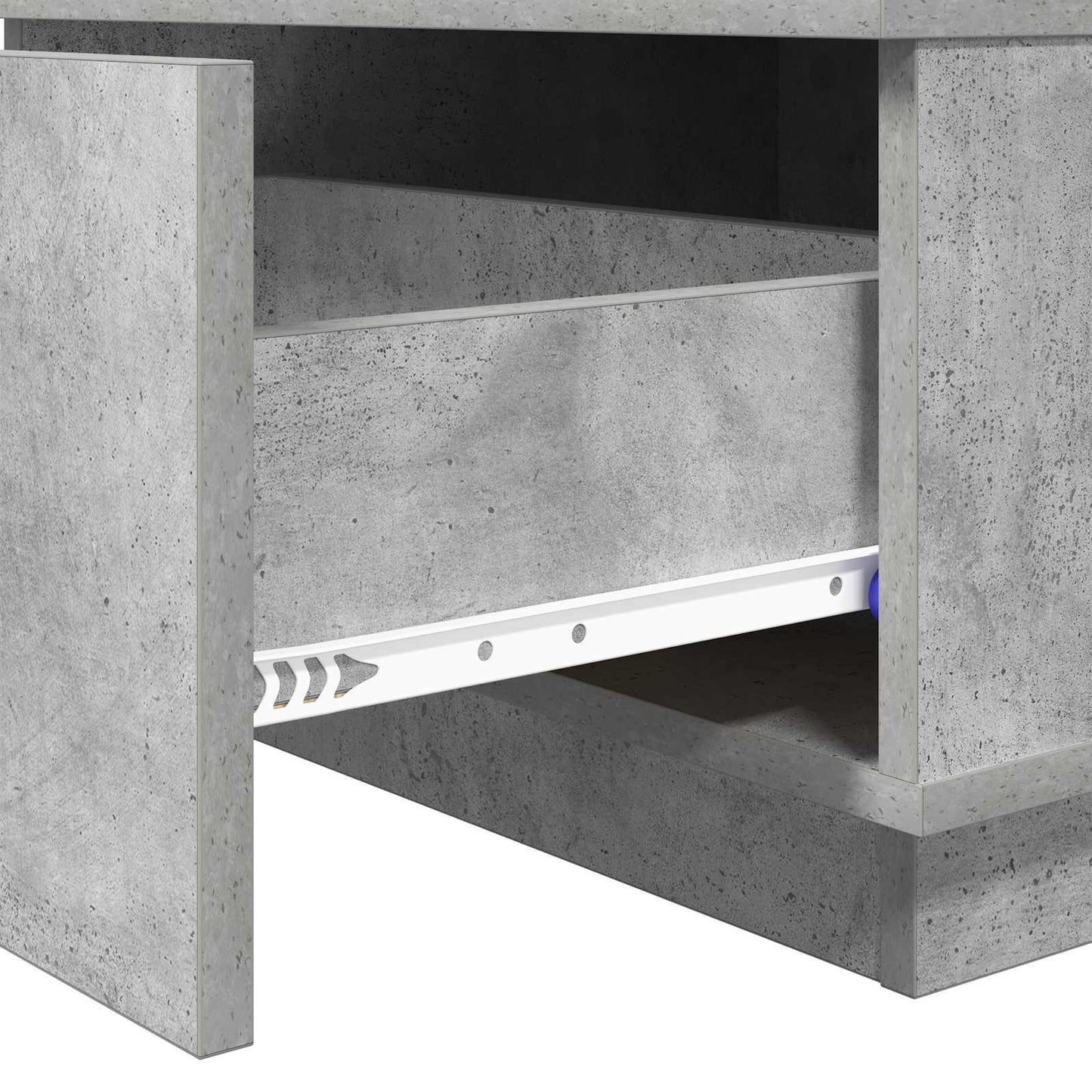 Kaffebord med skuff Betonggrå 95 x 55 x 31 cm Konstruert tre