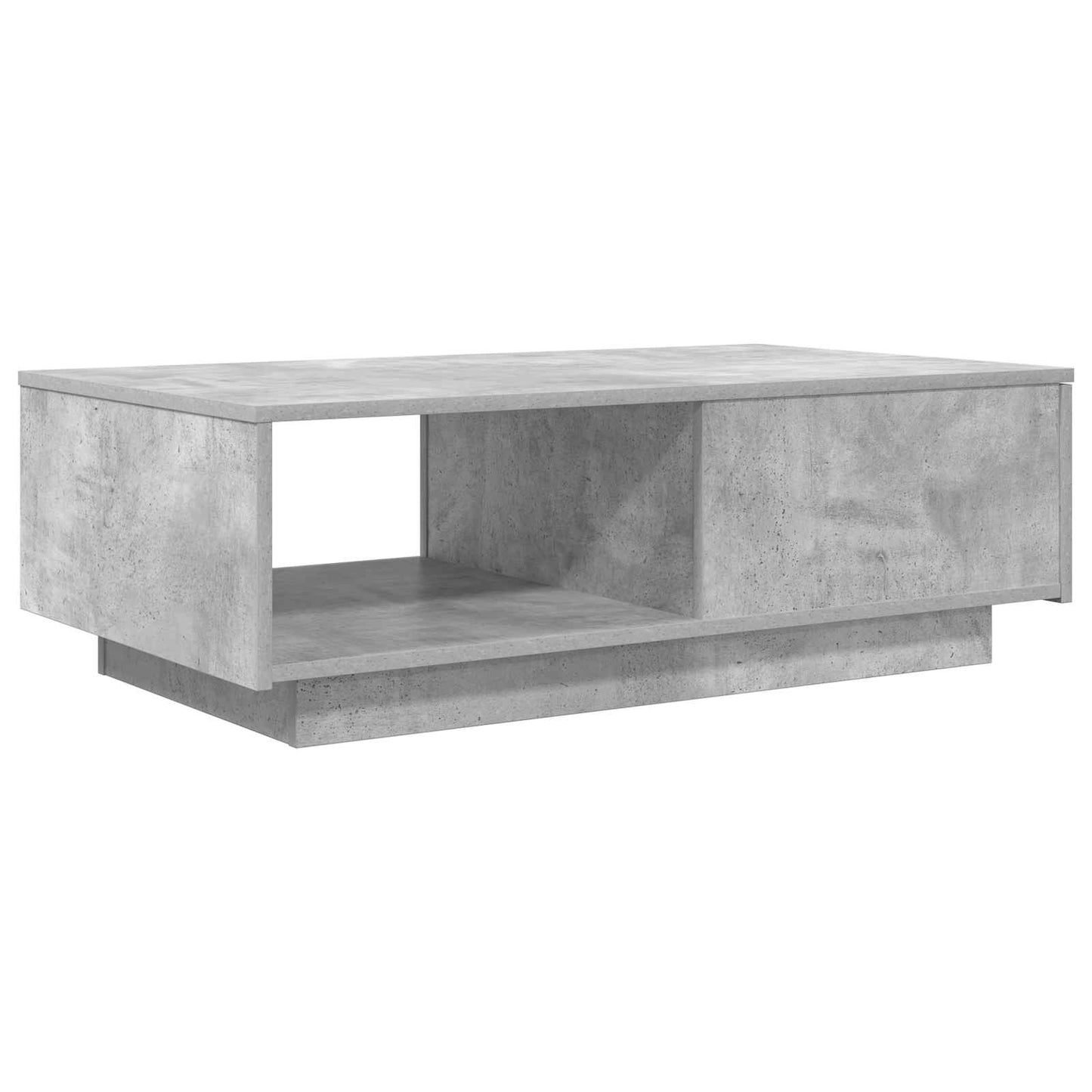 Kaffebord med skuff Betonggrå 95 x 55 x 31 cm Konstruert tre