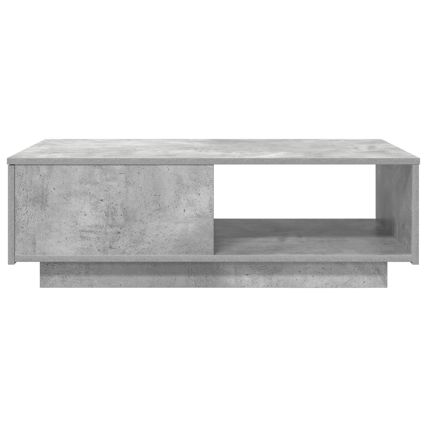 Kaffebord med skuff Betonggrå 95 x 55 x 31 cm Konstruert tre