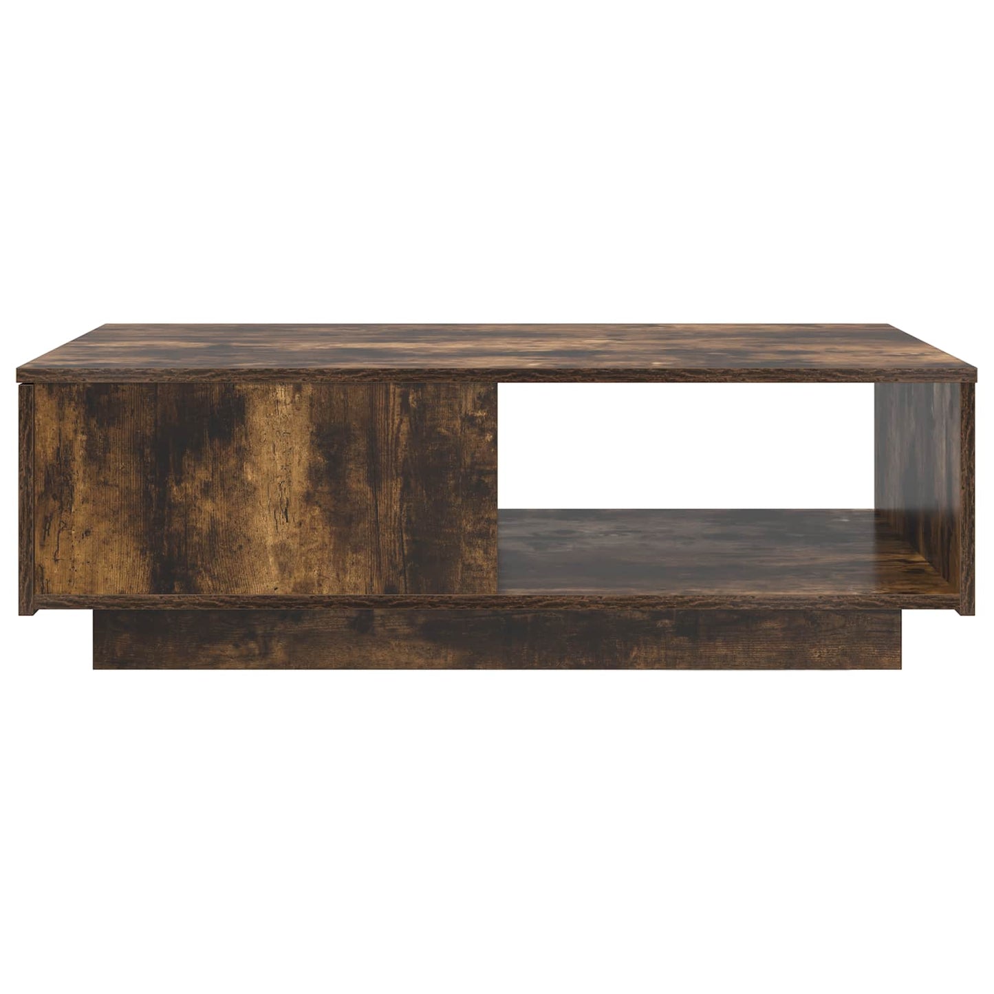 Kaffebord med skuff Røkt eik 95 x 55 x 31 cm Konstruert tre