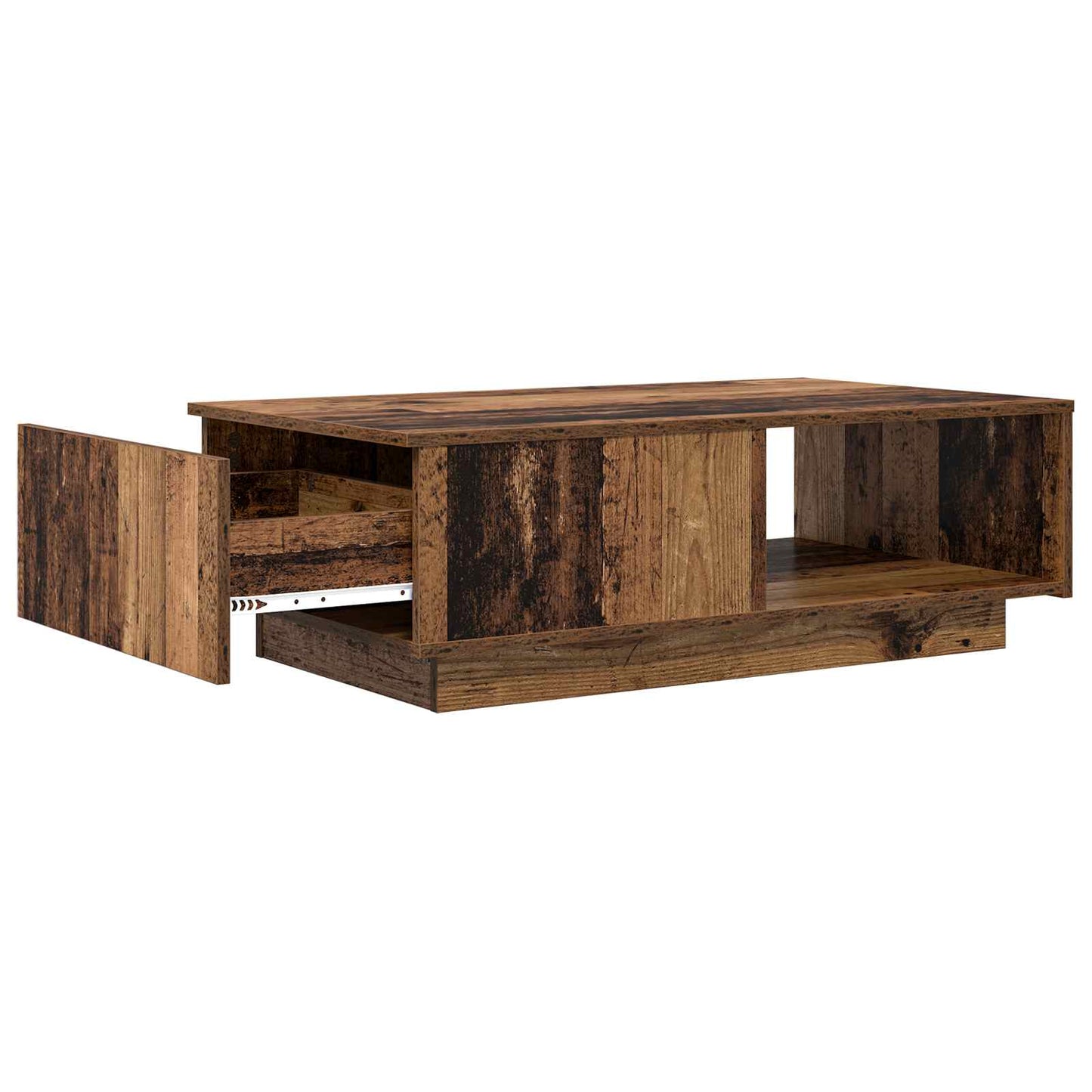 Kaffebord med skuff Gammelt tre 95 x 55 x 31 cm Konstruert tre