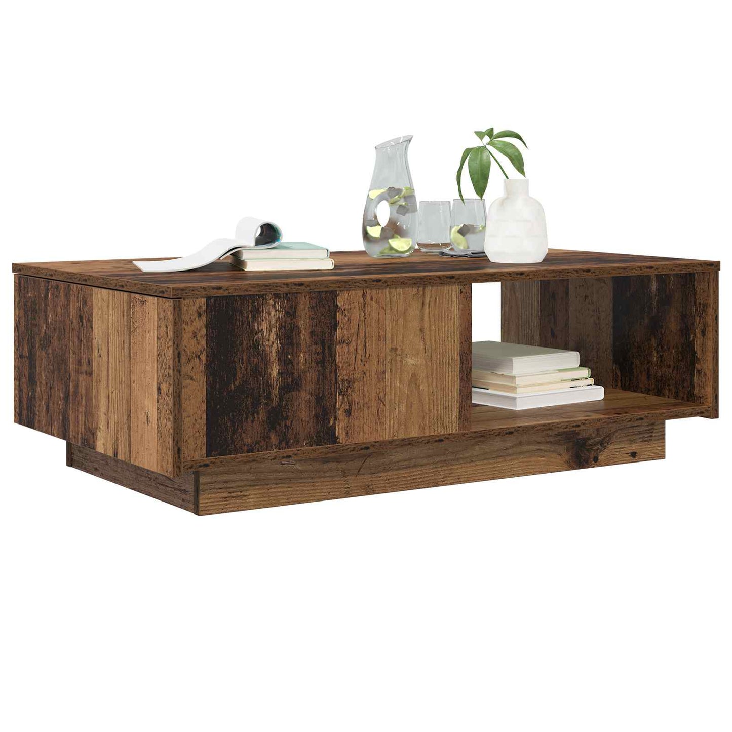 Kaffebord med skuff Gammelt tre 95 x 55 x 31 cm Konstruert tre