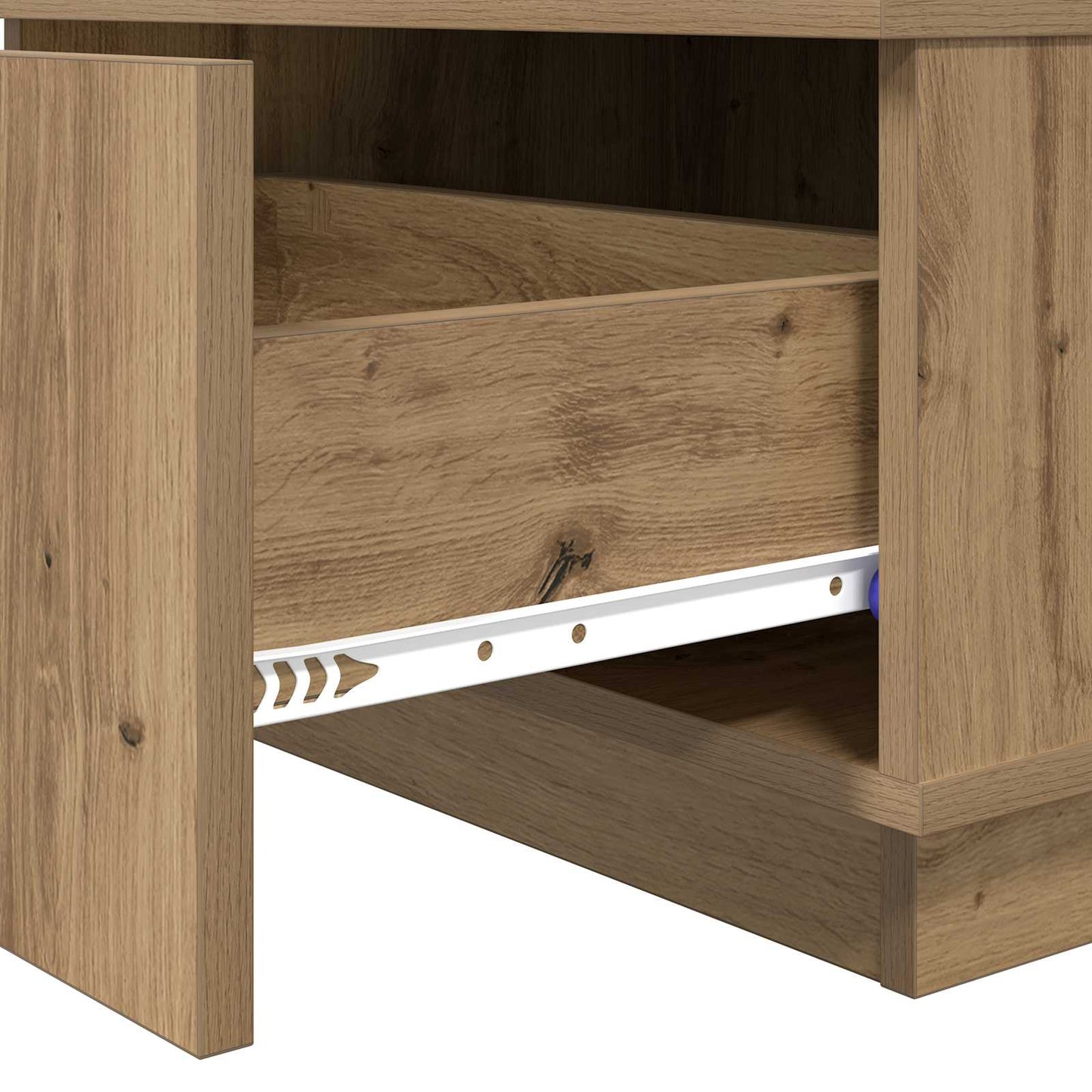 Kaffebord med skuff Artisan Eik 95 x 55 x 31 cm Konstruert tre