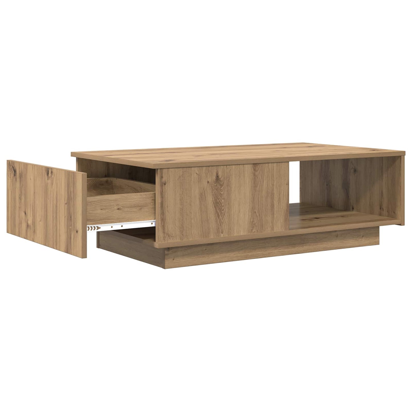 Kaffebord med skuff Artisan Eik 95 x 55 x 31 cm Konstruert tre