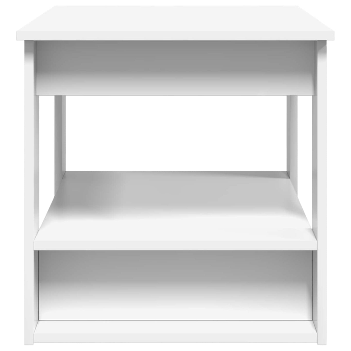 Kaffebord Hvit 72 x 50 x 50 cm Konstruert tre