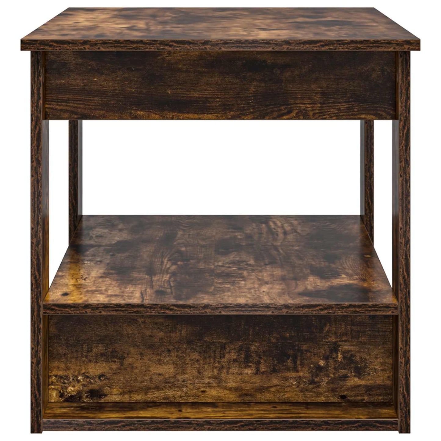 Kaffebord Røkt eik 72 x 50 x 50 cm Konstruert tre