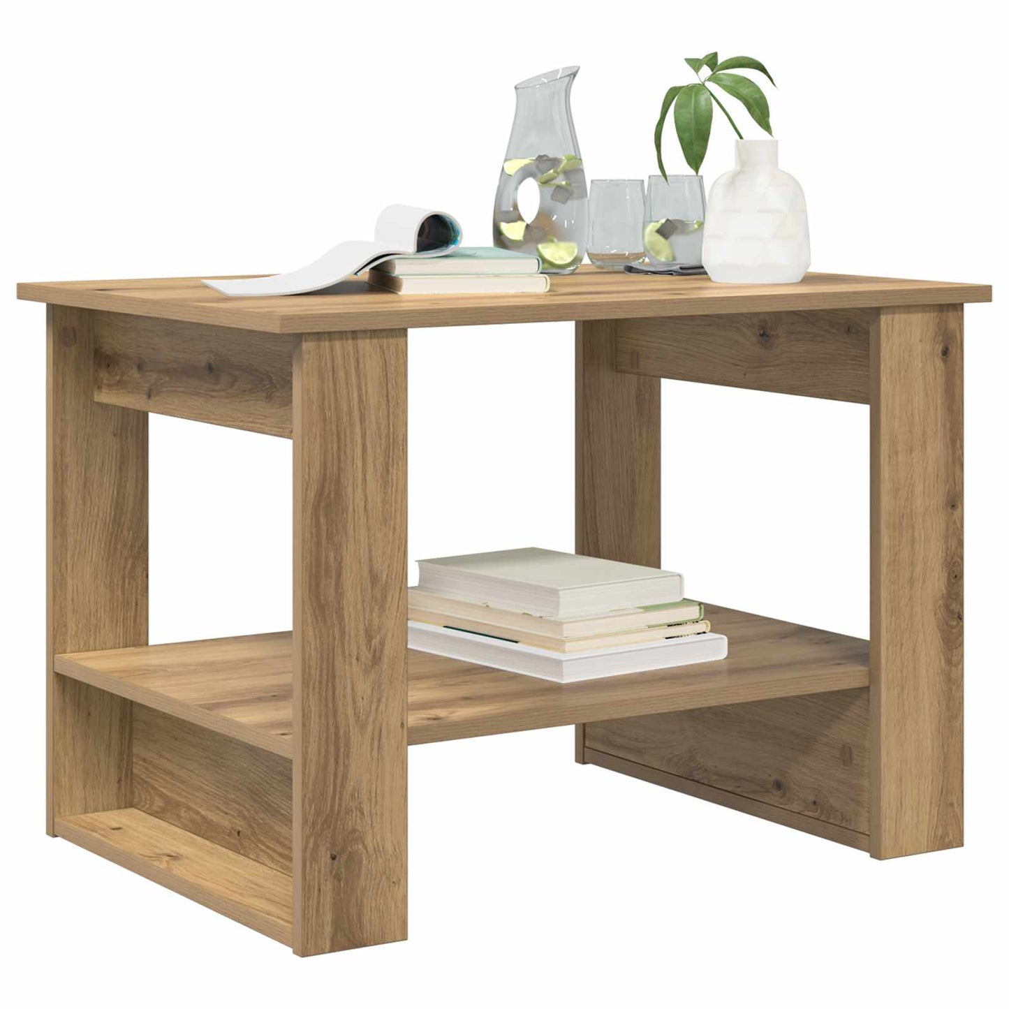 Kaffebord Artisan Eik 72 x 50 x 50 cm Konstruert tre