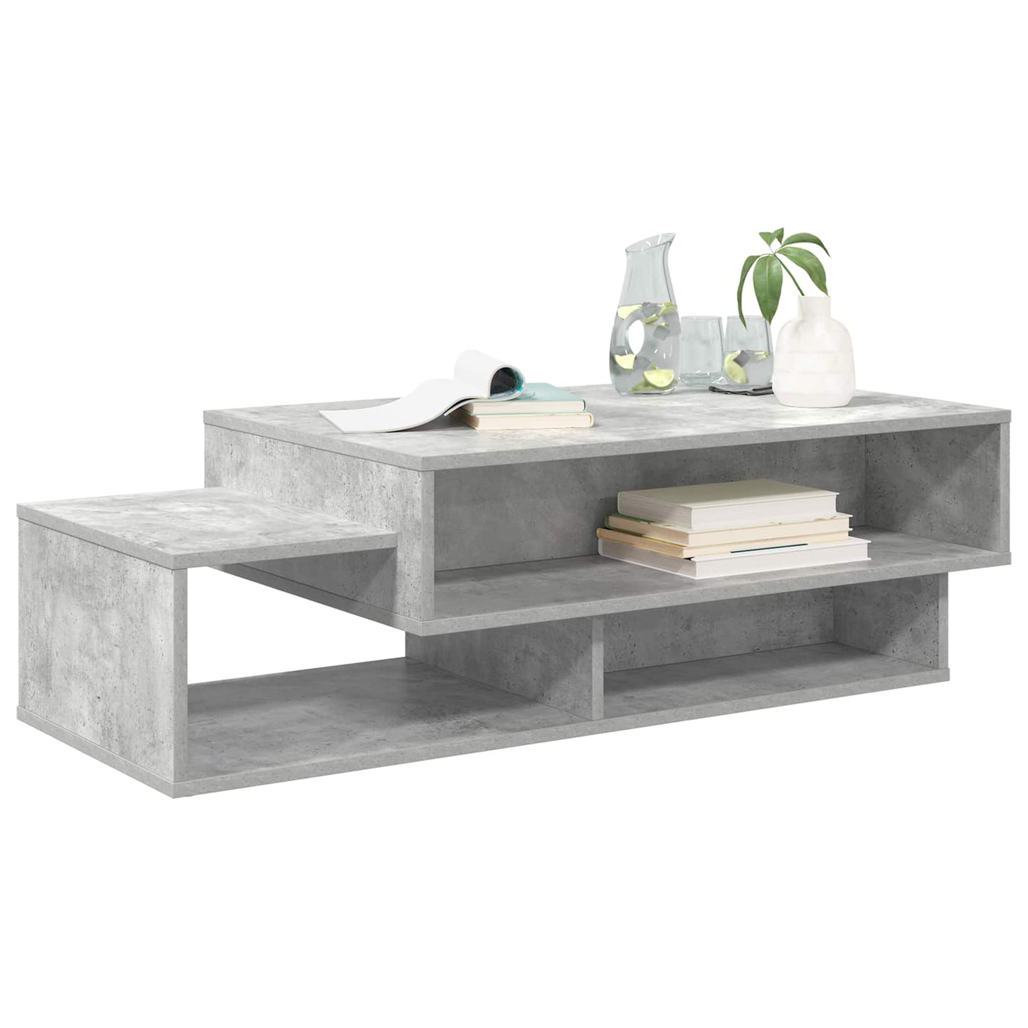Kaffebord Betonggrå 105 x 50 x 32,5 cm Konstruert tre