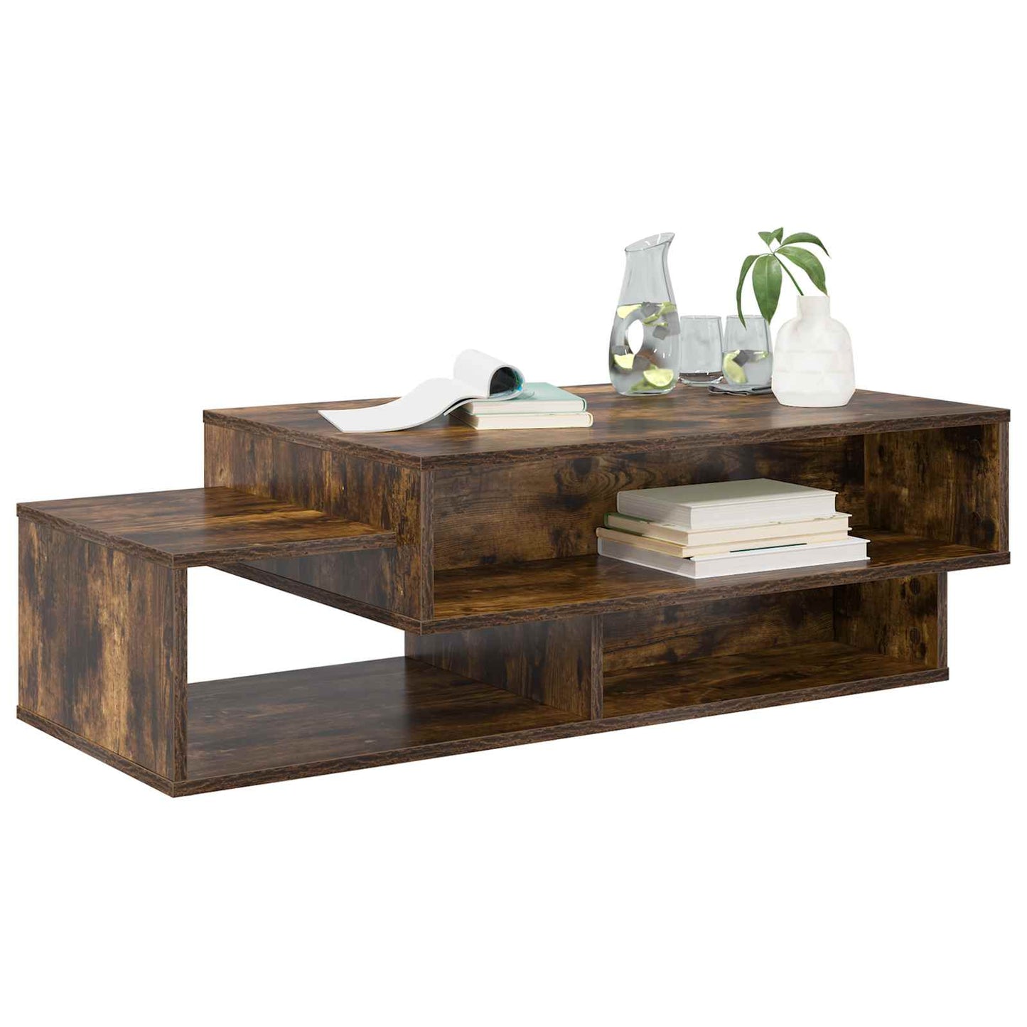 Kaffebord Røkt eik 105 x 50 x 32,5 cm Konstruert tre
