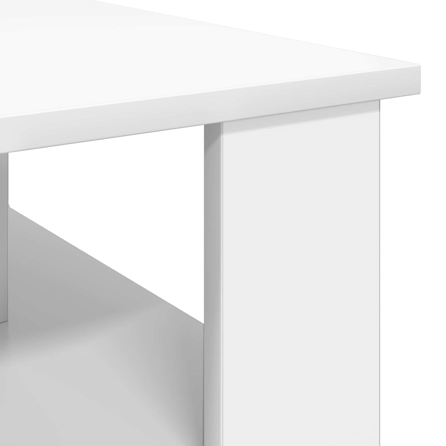 Kaffebord Hvit 90 x 50 x 40 cm Konstruert tre