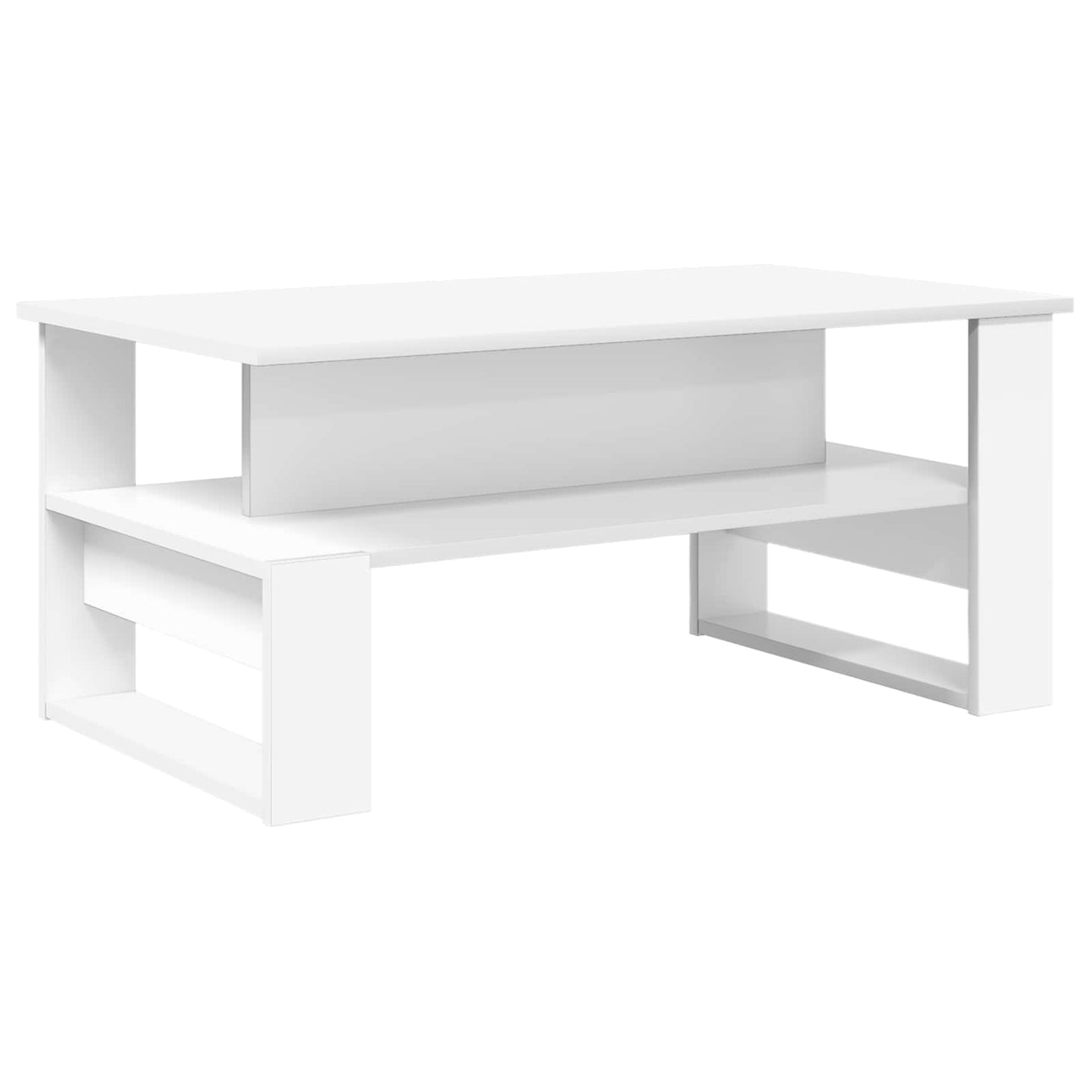 Kaffebord Hvit 90 x 50 x 40 cm Konstruert tre