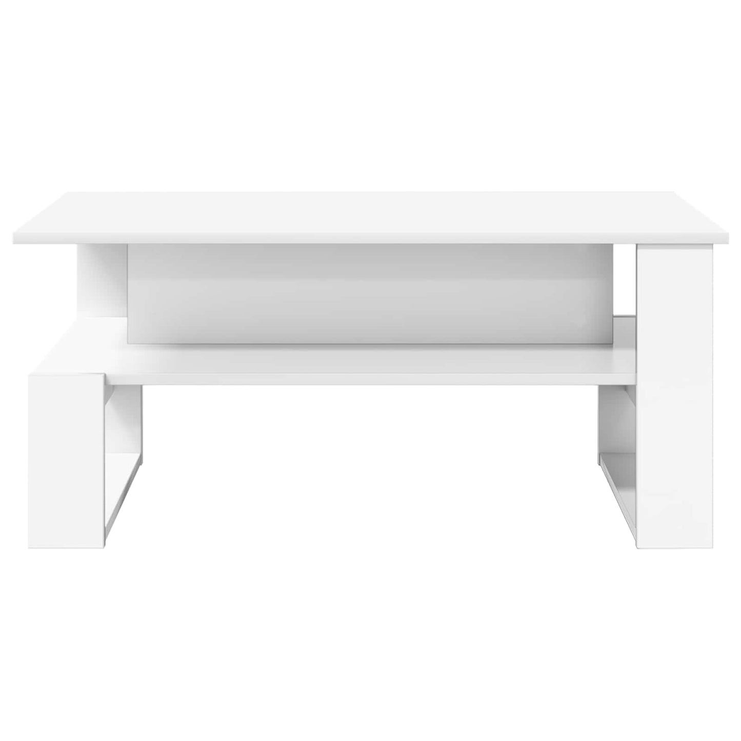 Kaffebord Hvit 90 x 50 x 40 cm Konstruert tre