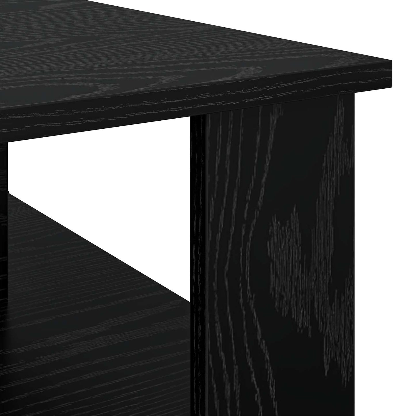 Kaffebord Svart Eik 90 x 50 x 40 cm Konstruert tre