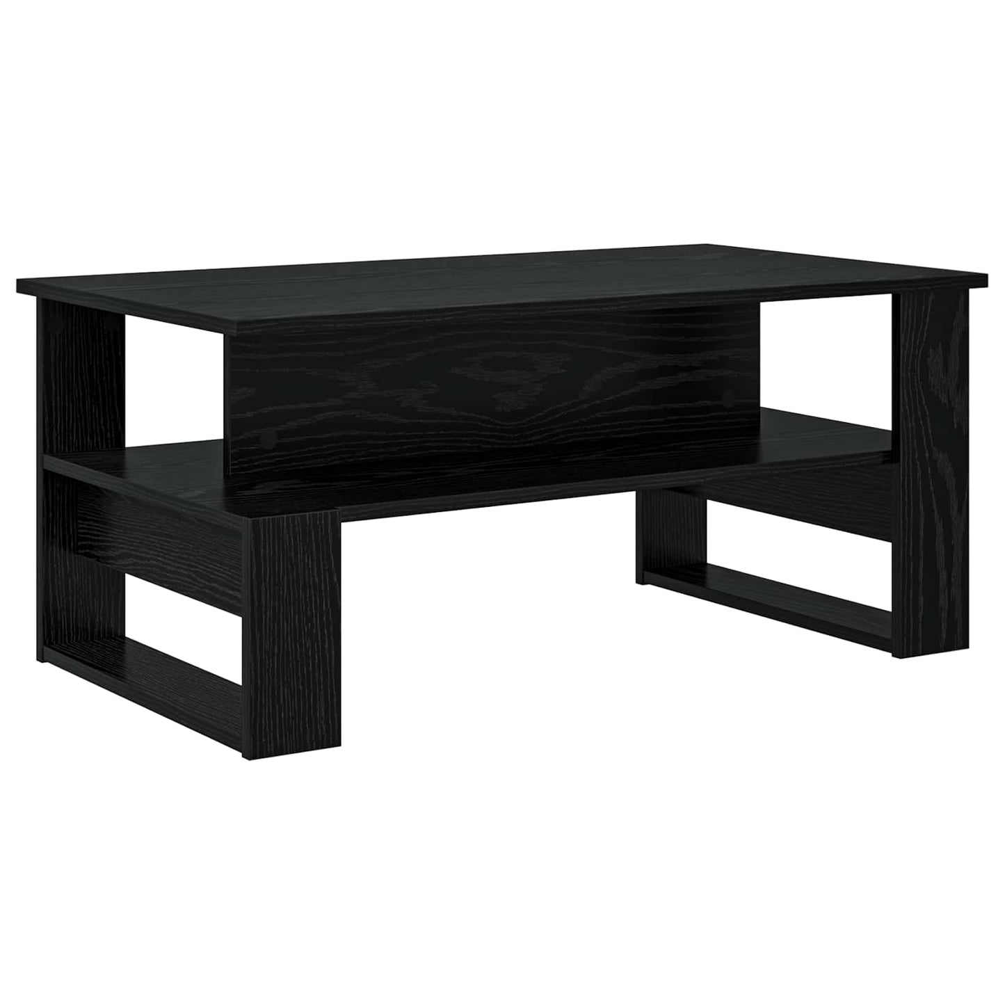 Kaffebord Svart Eik 90 x 50 x 40 cm Konstruert tre