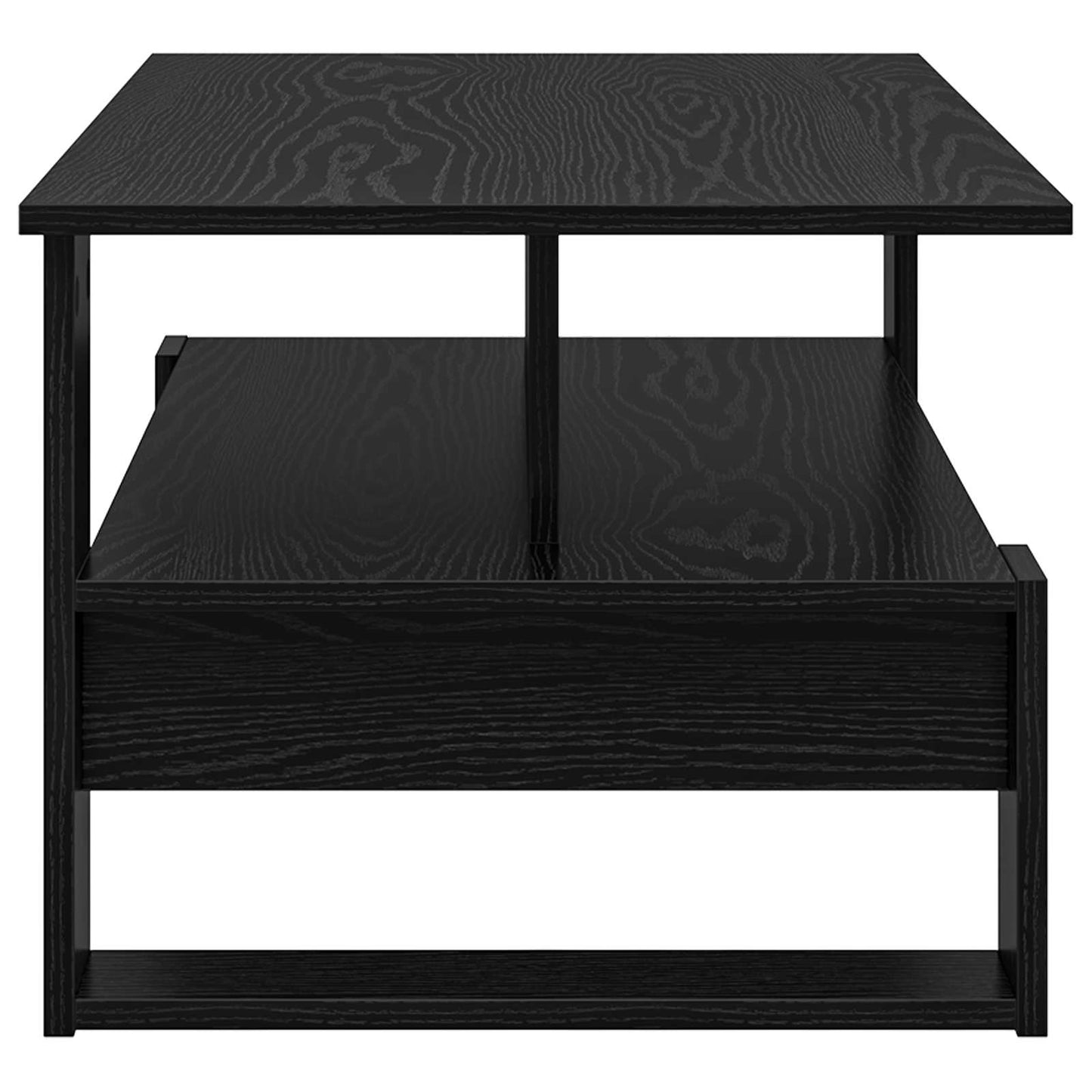 Kaffebord Svart Eik 90 x 50 x 40 cm Konstruert tre