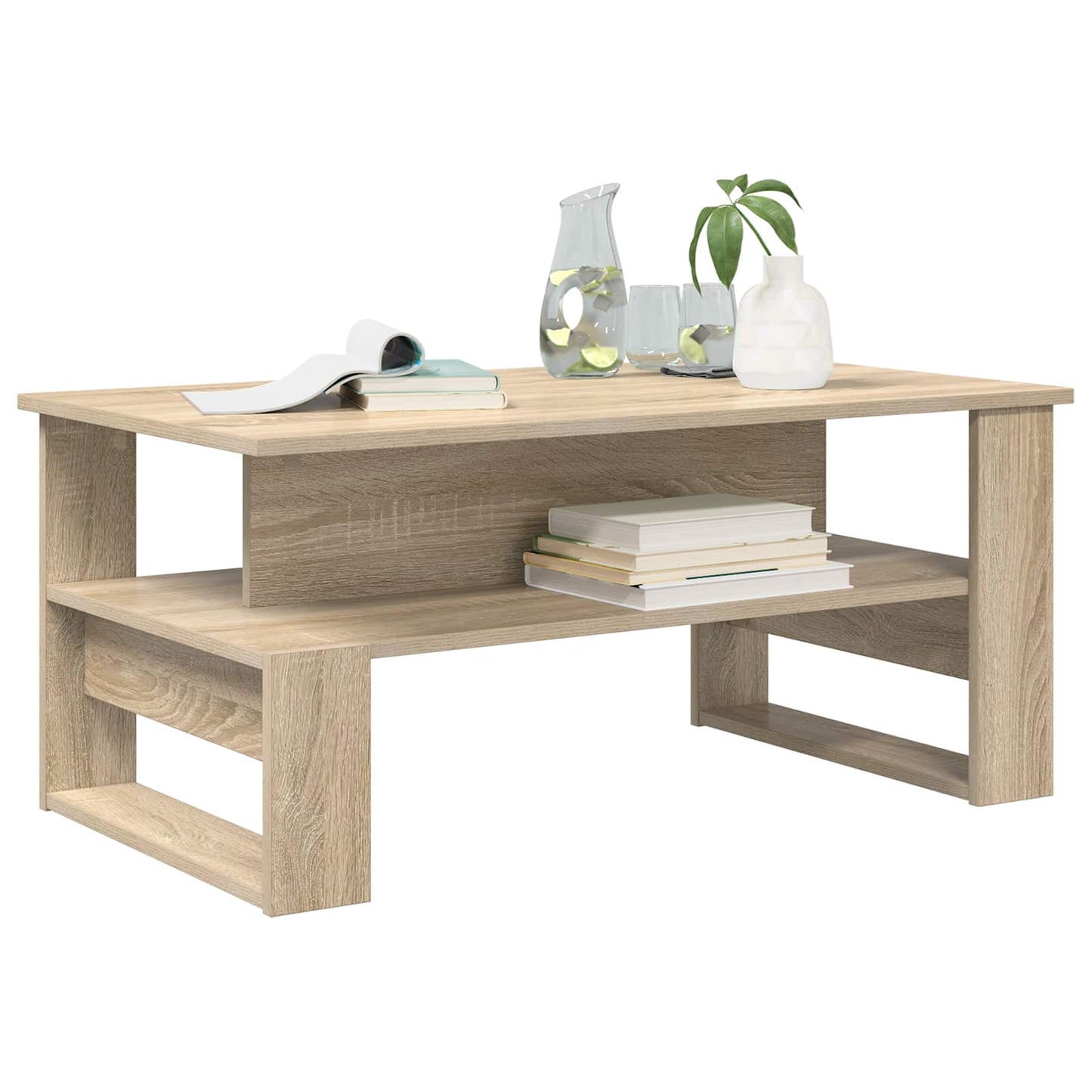Kaffebord Sonoma eik 90 x 50 x 40 cm Konstruert tre