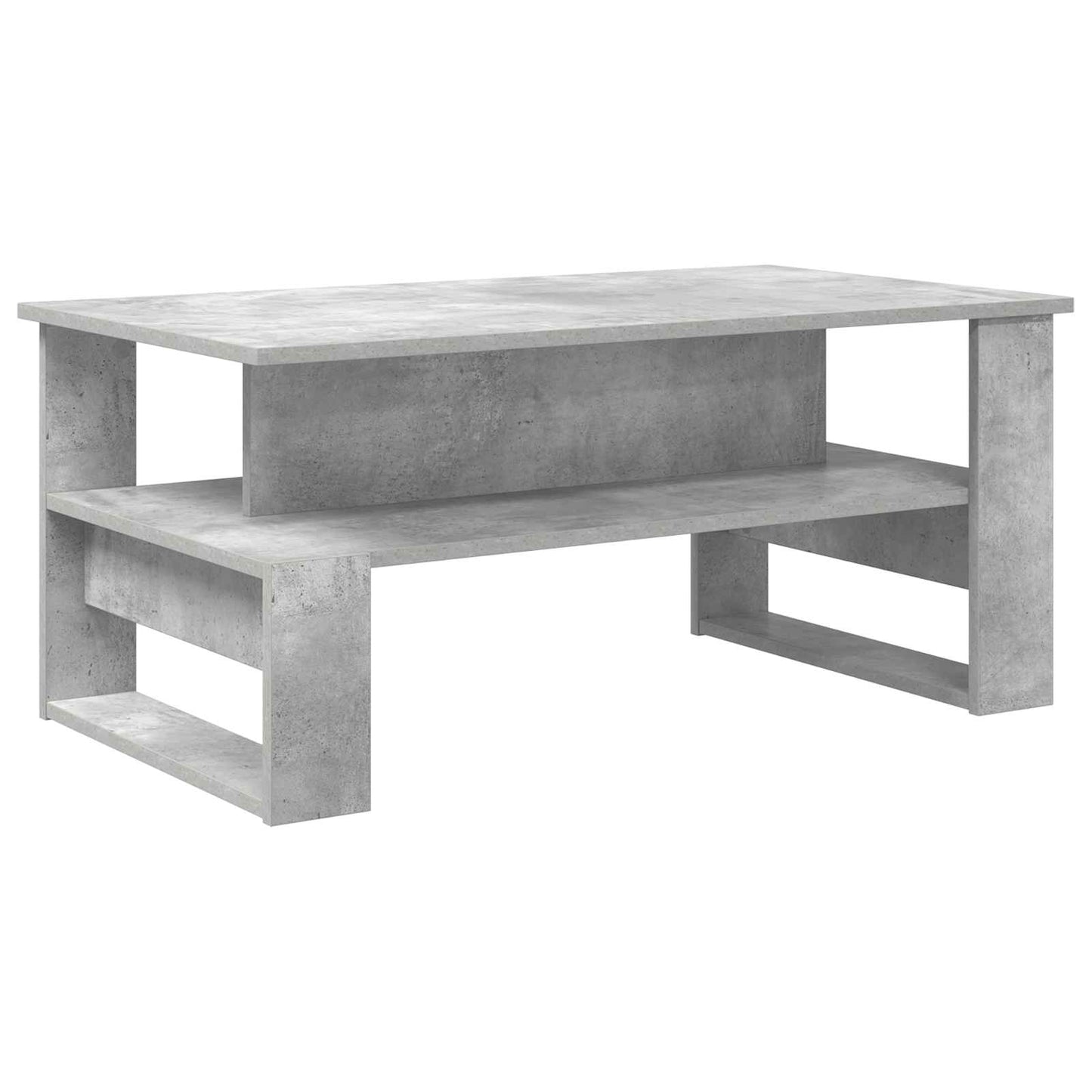 Kaffebord Betonggrå 90 x 50 x 40 cm Konstruert tre