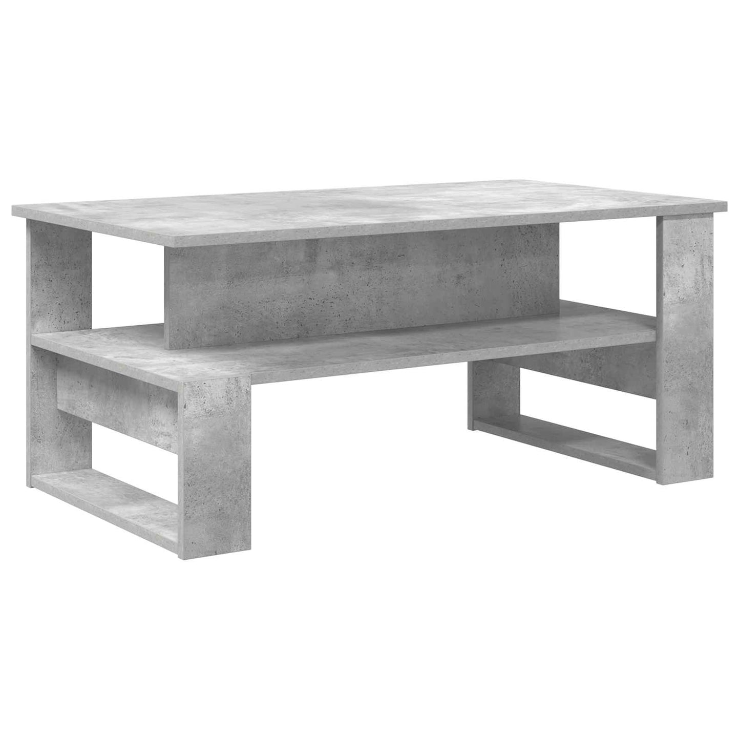 Kaffebord Betonggrå 90 x 50 x 40 cm Konstruert tre