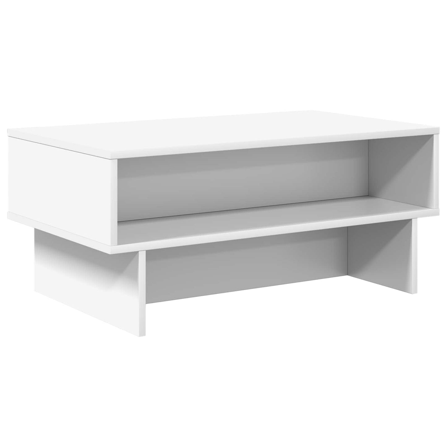 Kaffebord Hvit 80 x 46 x 35 cm Konstruert tre
