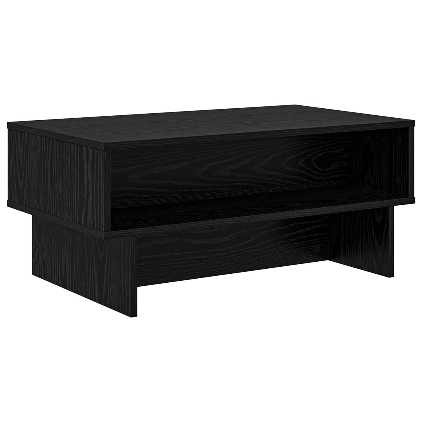 Kaffebord Svart Eik 80 x 46 x 35 cm Konstruert tre
