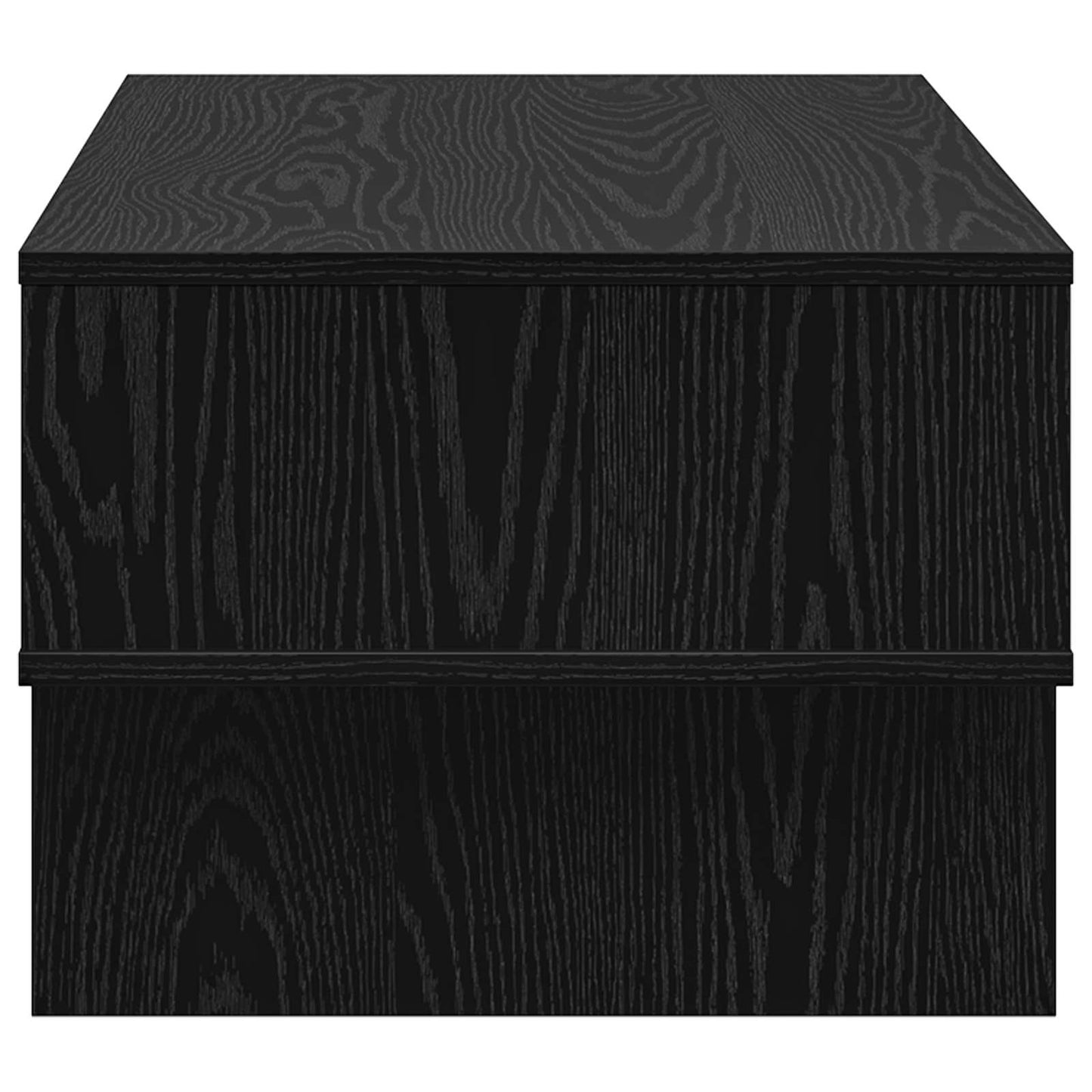 Kaffebord Svart Eik 80 x 46 x 35 cm Konstruert tre