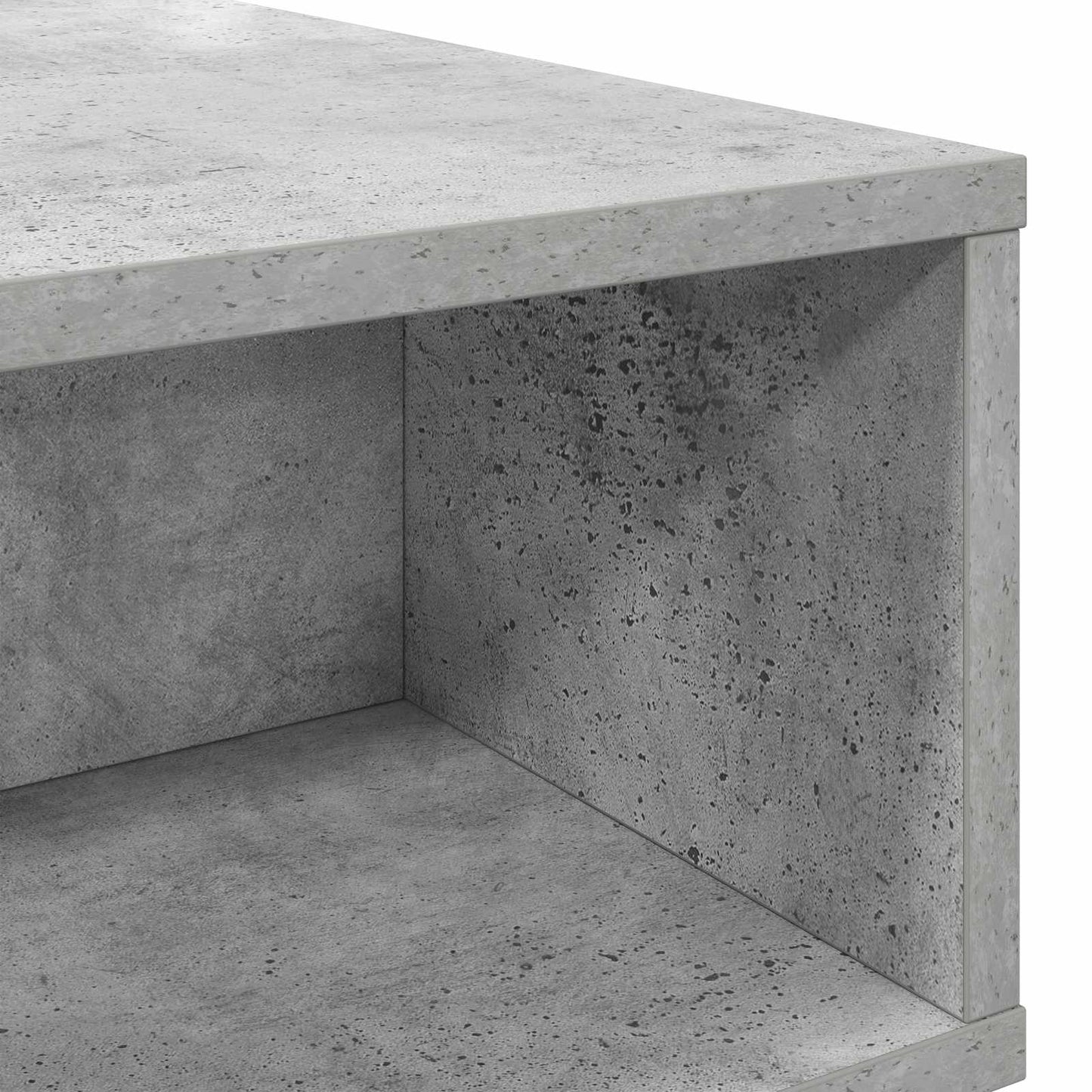 Kaffebord Betonggrå 80 x 46 x 35 cm Konstruert tre