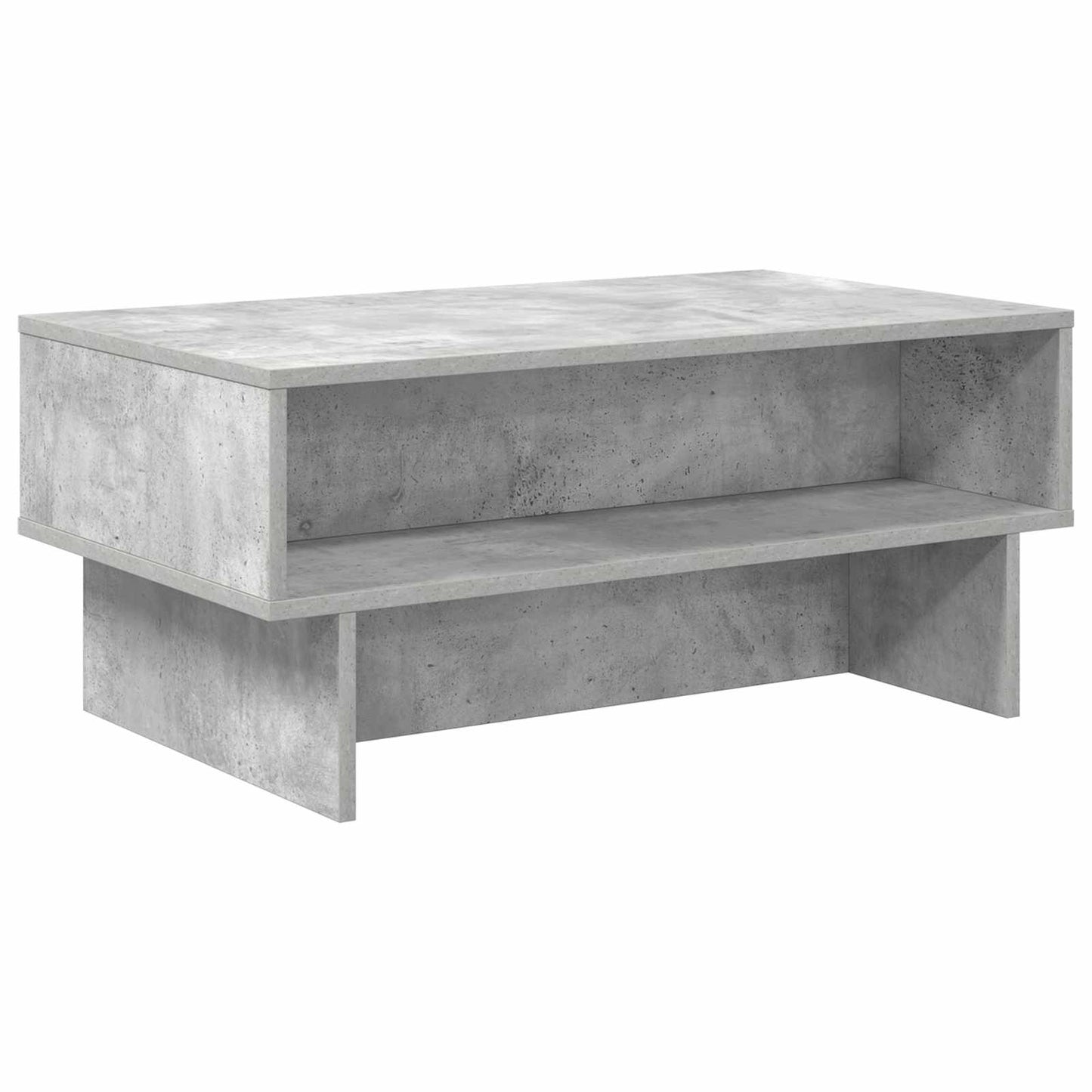 Kaffebord Betonggrå 80 x 46 x 35 cm Konstruert tre