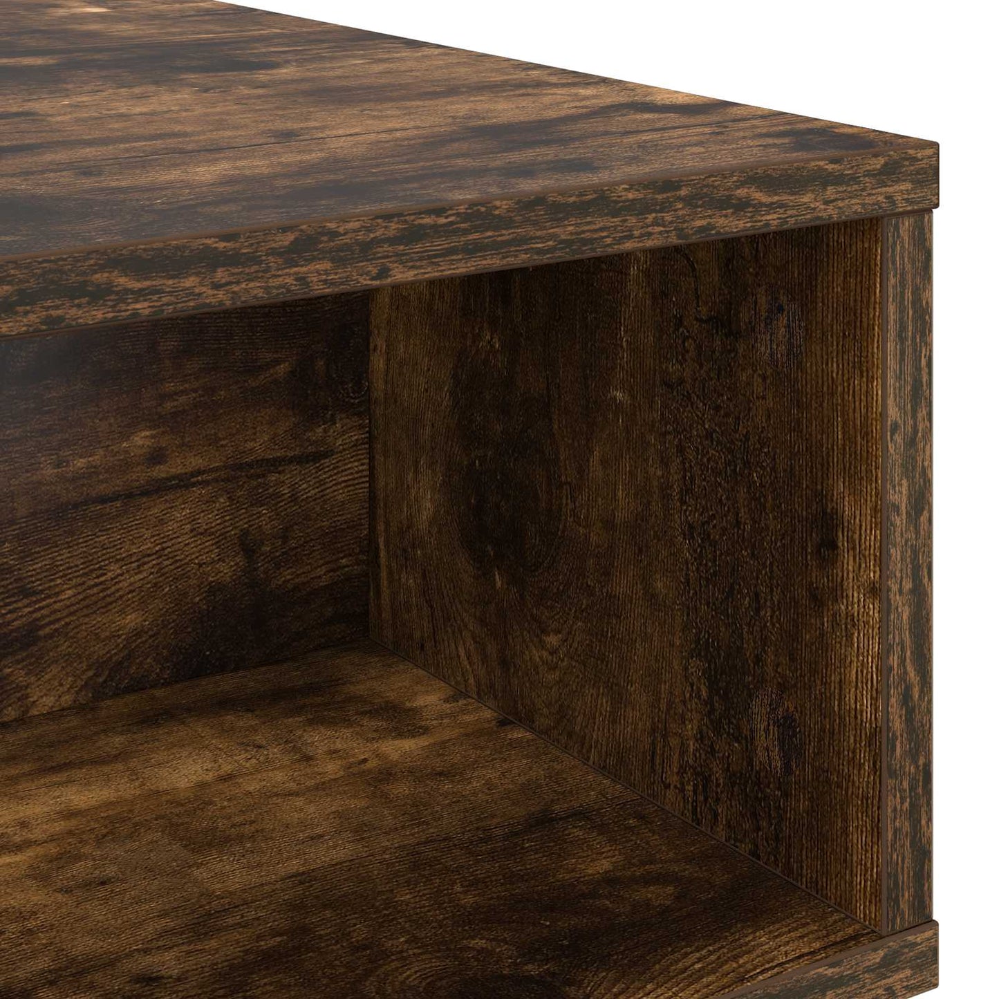 Kaffebord Røkt eik 80 x 46 x 35 cm Konstruert tre