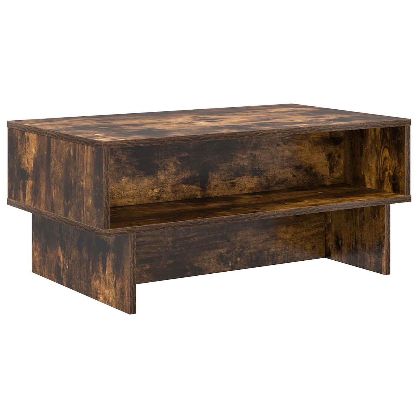 Kaffebord Røkt eik 80 x 46 x 35 cm Konstruert tre