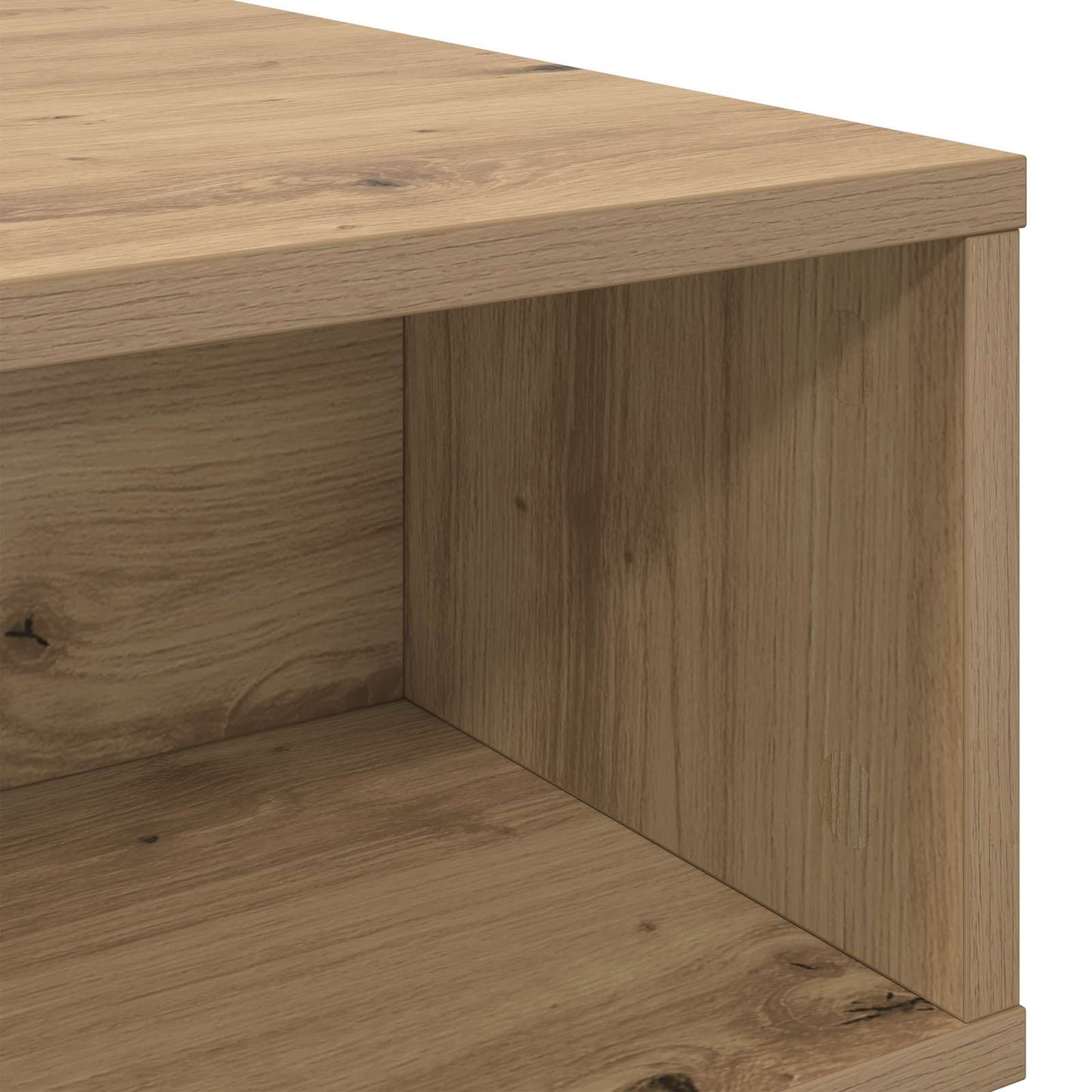 Kaffebord Artisan Eik 80 x 46 x 35 cm Konstruert tre