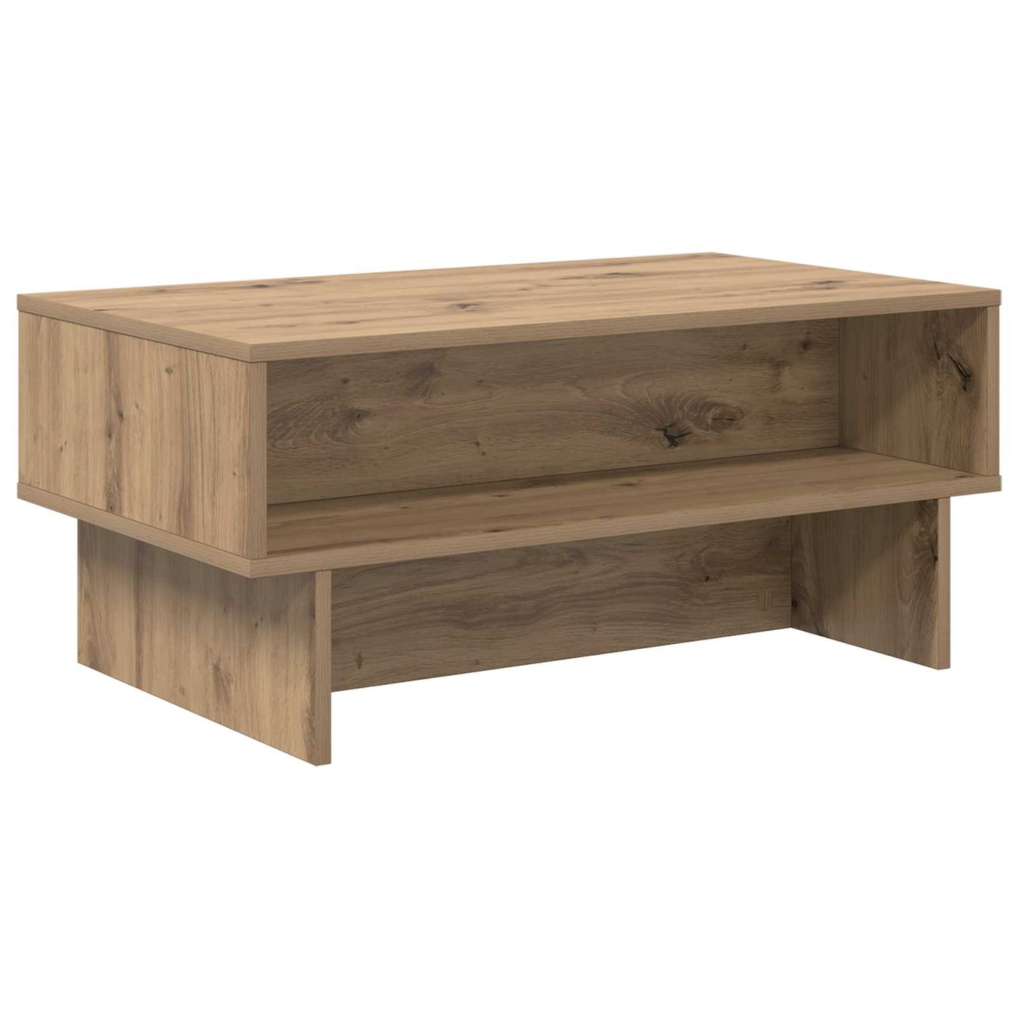Kaffebord Artisan Eik 80 x 46 x 35 cm Konstruert tre