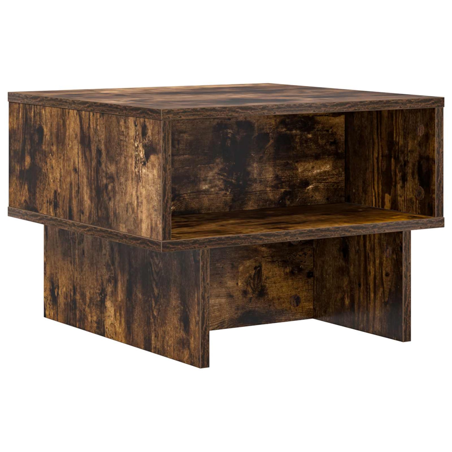 Kaffebord Røkt eik 48 x 46 x 35 cm Konstruert tre
