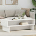 Kaffebord Hvit 100 x 46 x 35 cm Konstruert tre
