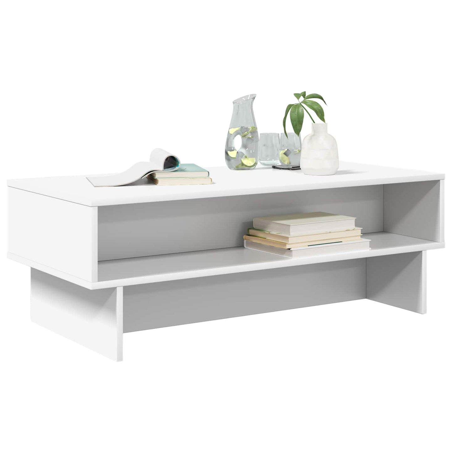 Kaffebord Hvit 100 x 46 x 35 cm Konstruert tre