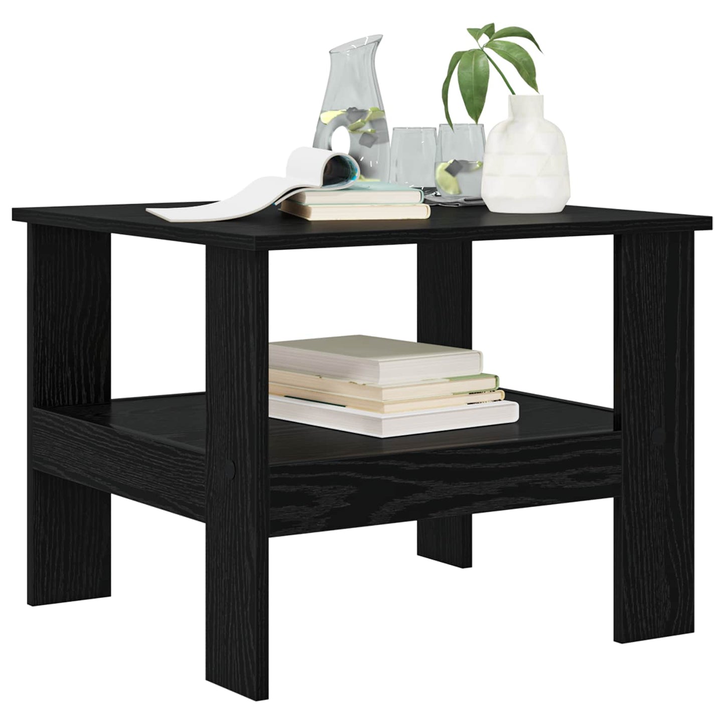Kaffebord Svart Eik 57 x 55 x 45 cm Konstruert tre