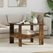 Kaffebord Røkt eik 57 x 55 x 45 cm Konstruert tre